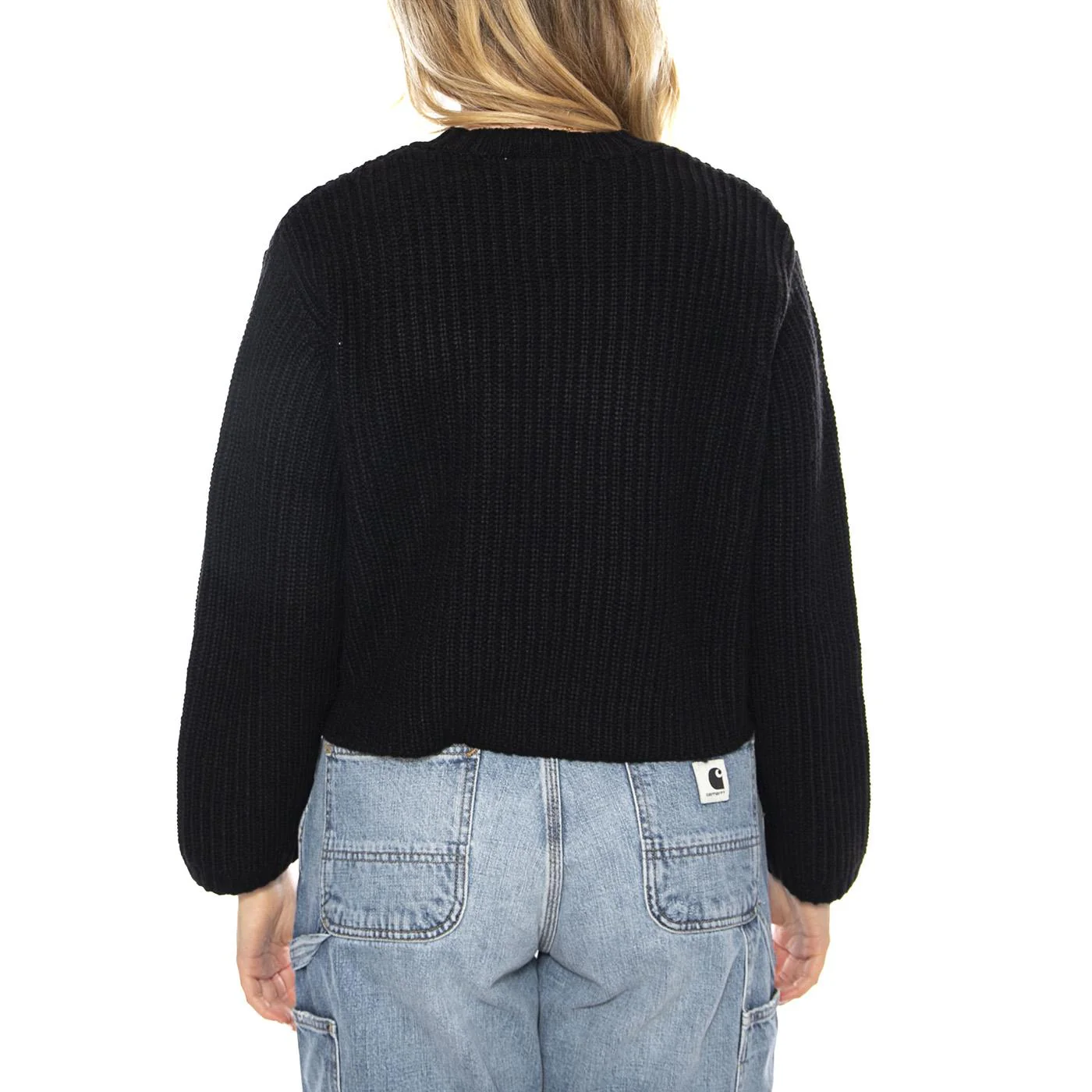 W Mira Sweater - Black - Women's Ribbed Crew Neck Sweater CARHARTT WIP - Image 3