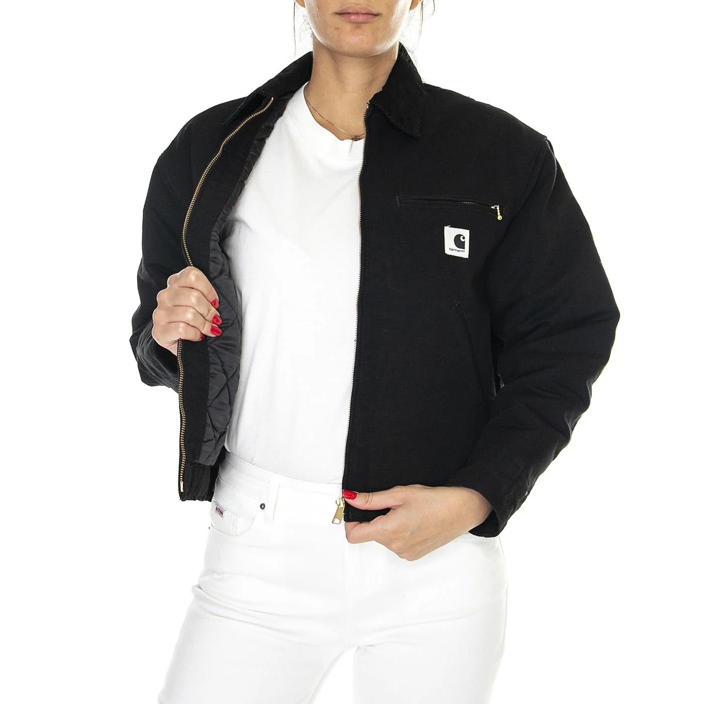 W' OG Detroit Jacket Black / Black /rinsed - Image 4