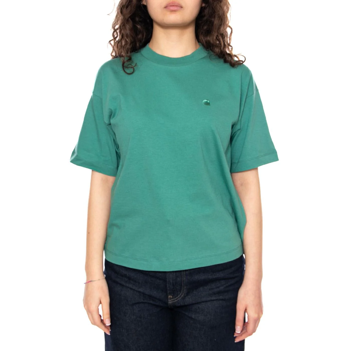 W' S/S Chester T-Shirt Lyly - Green Women's Round Neck T-Shirt Women's CARHARTT WIP - Image 2