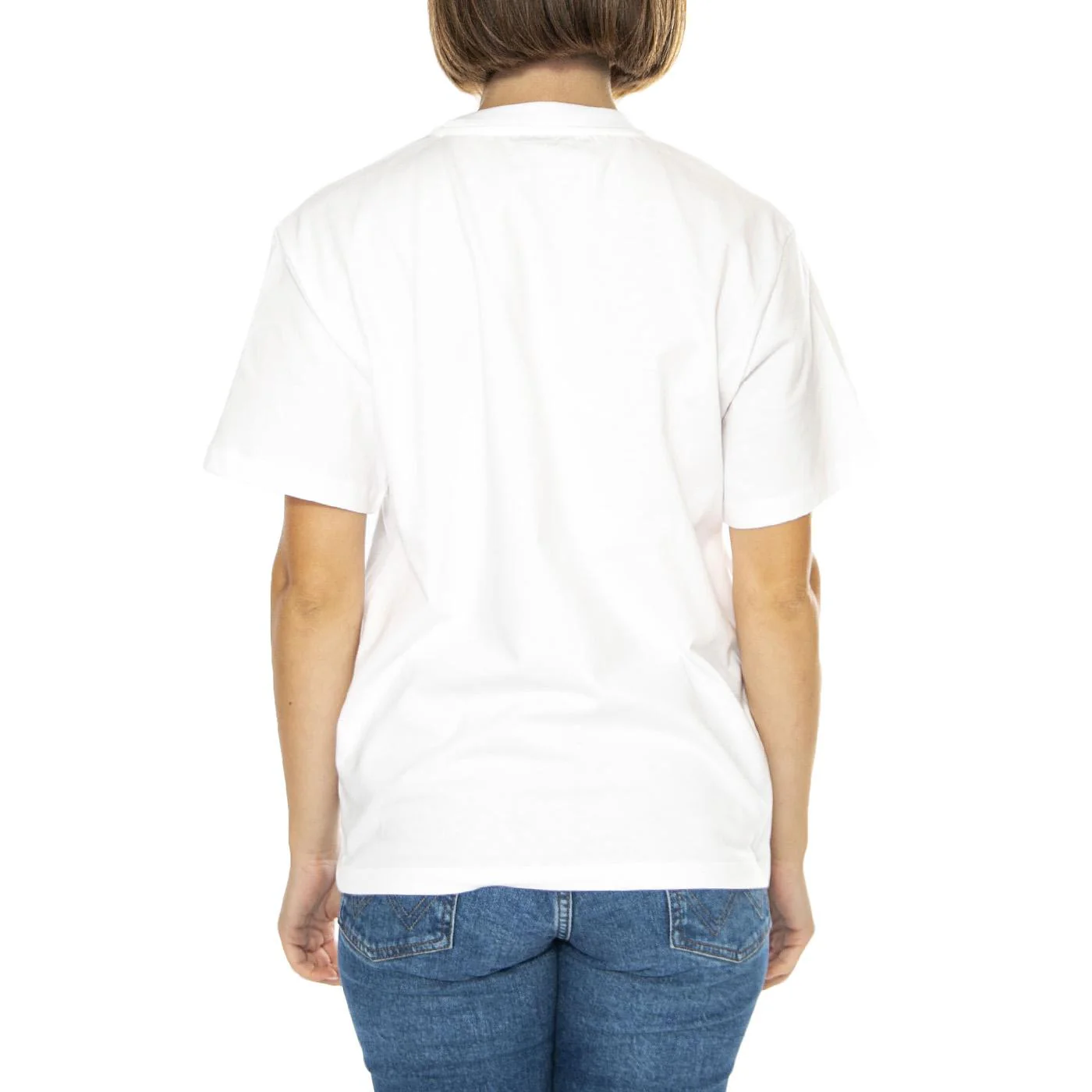 W' S/S Chase T-Shirt White / Gold - Image 3