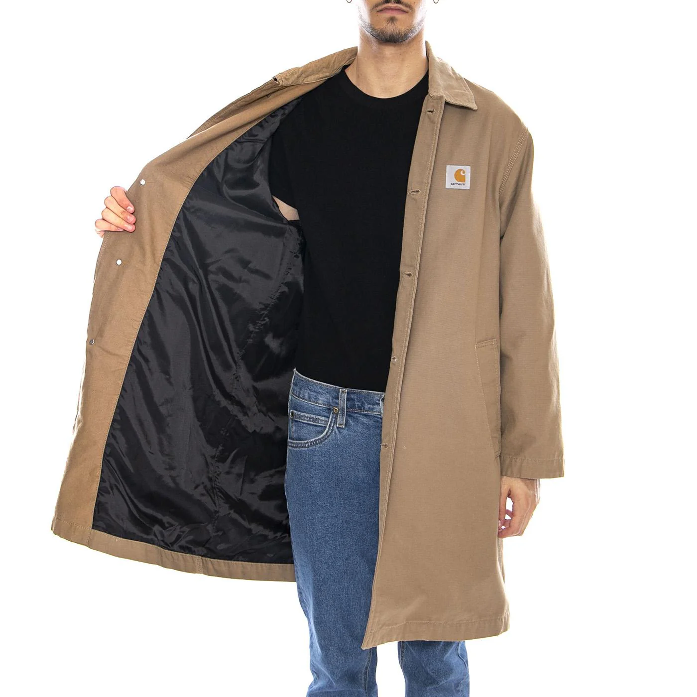 Webster Coat Leather / Leather - Men's Brown Jacket CARHARTT WIP - Image 4