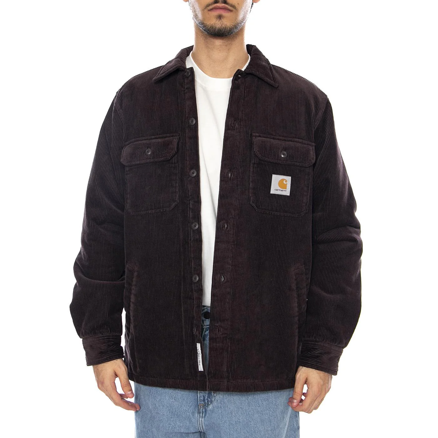 Whitsome Shirt Jac Palisander - Men's Brown Jacket CARHARTT WIP - Image 2