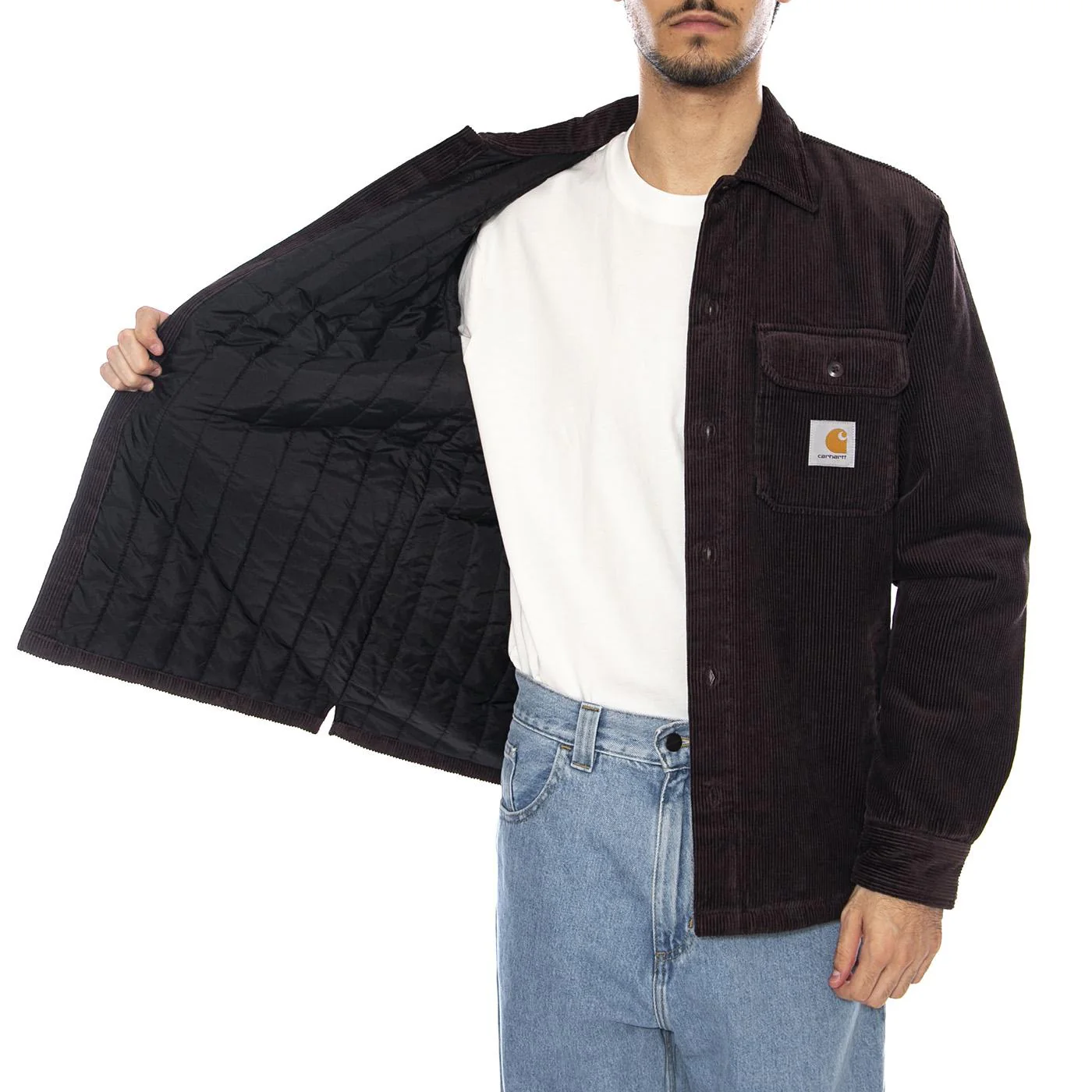 Whitsome Shirt Jac Palisander - Men's Brown Jacket CARHARTT WIP - Image 4