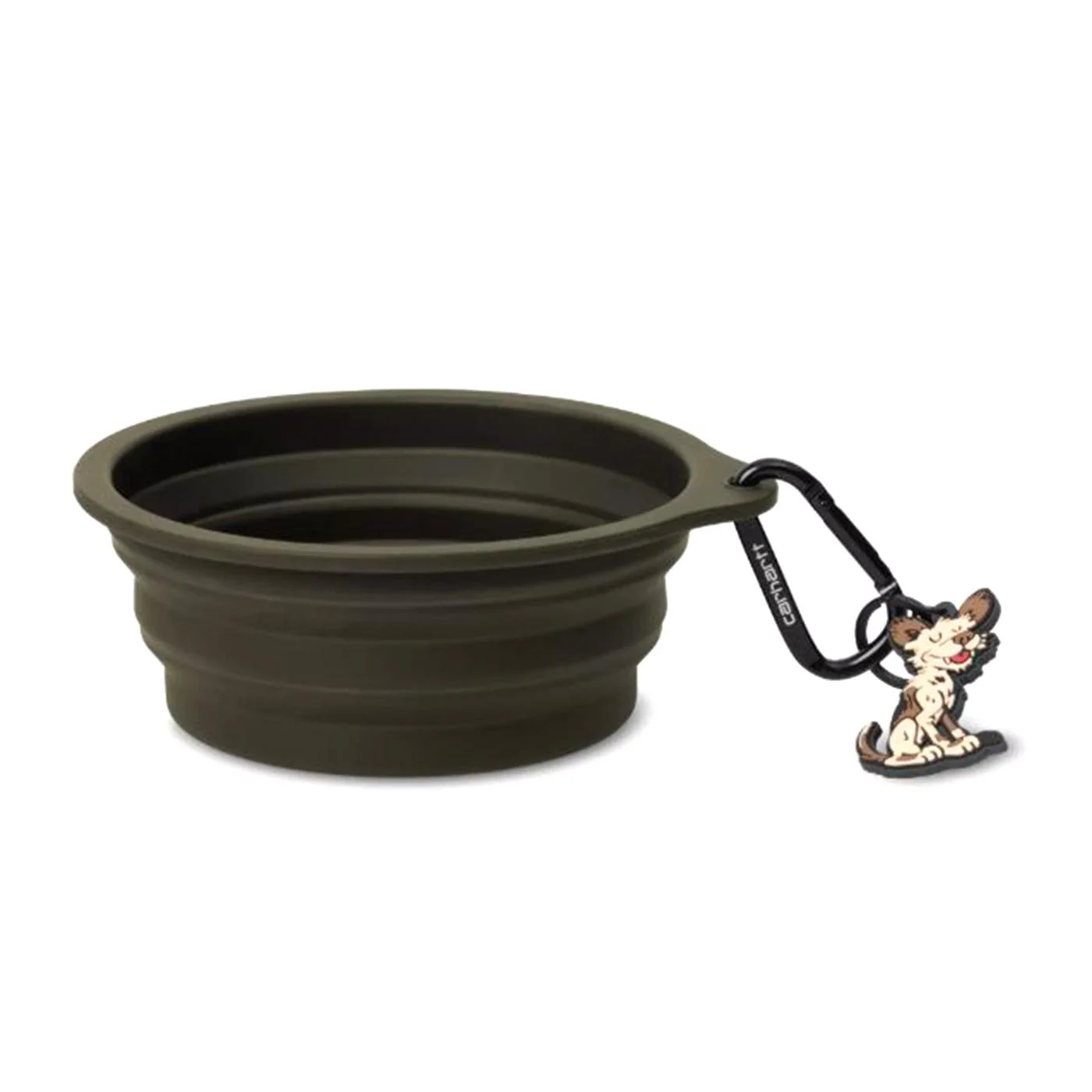 Wild Dog Foldable Bowl Olive / Wax - Silicone Dog Bowl CARHARTT WIP ACCESSORIES