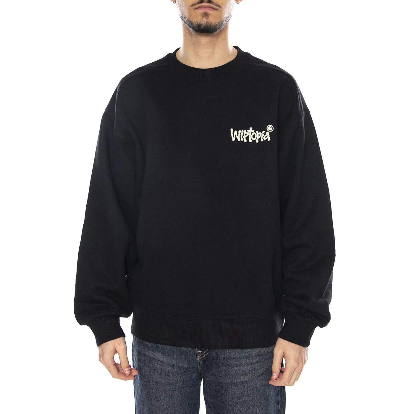 Wiptopia Sweat -- Black Men's Sweatshirt CARHARTT WIP - Image 2