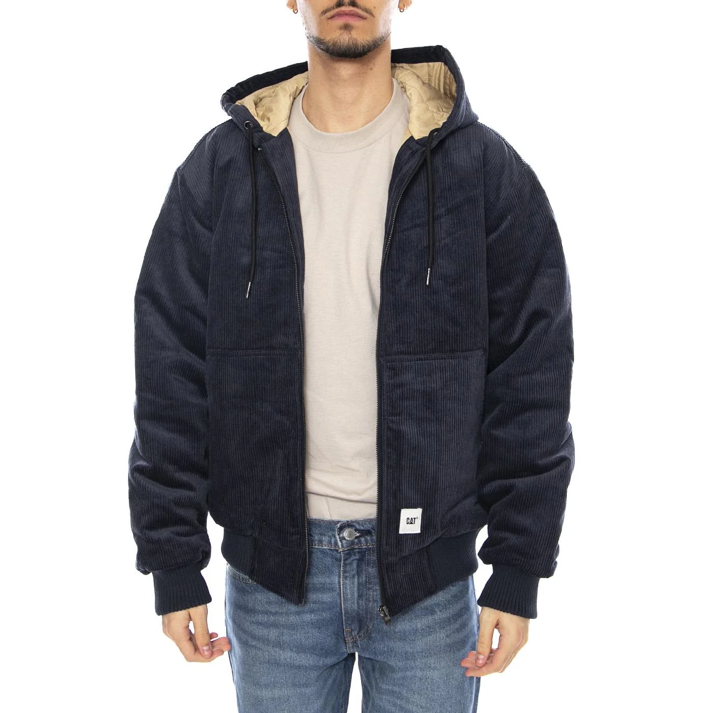 Cord Active Jacket Blue Nights - Men's Jacket Midnight Blue Men CAT - Image 2