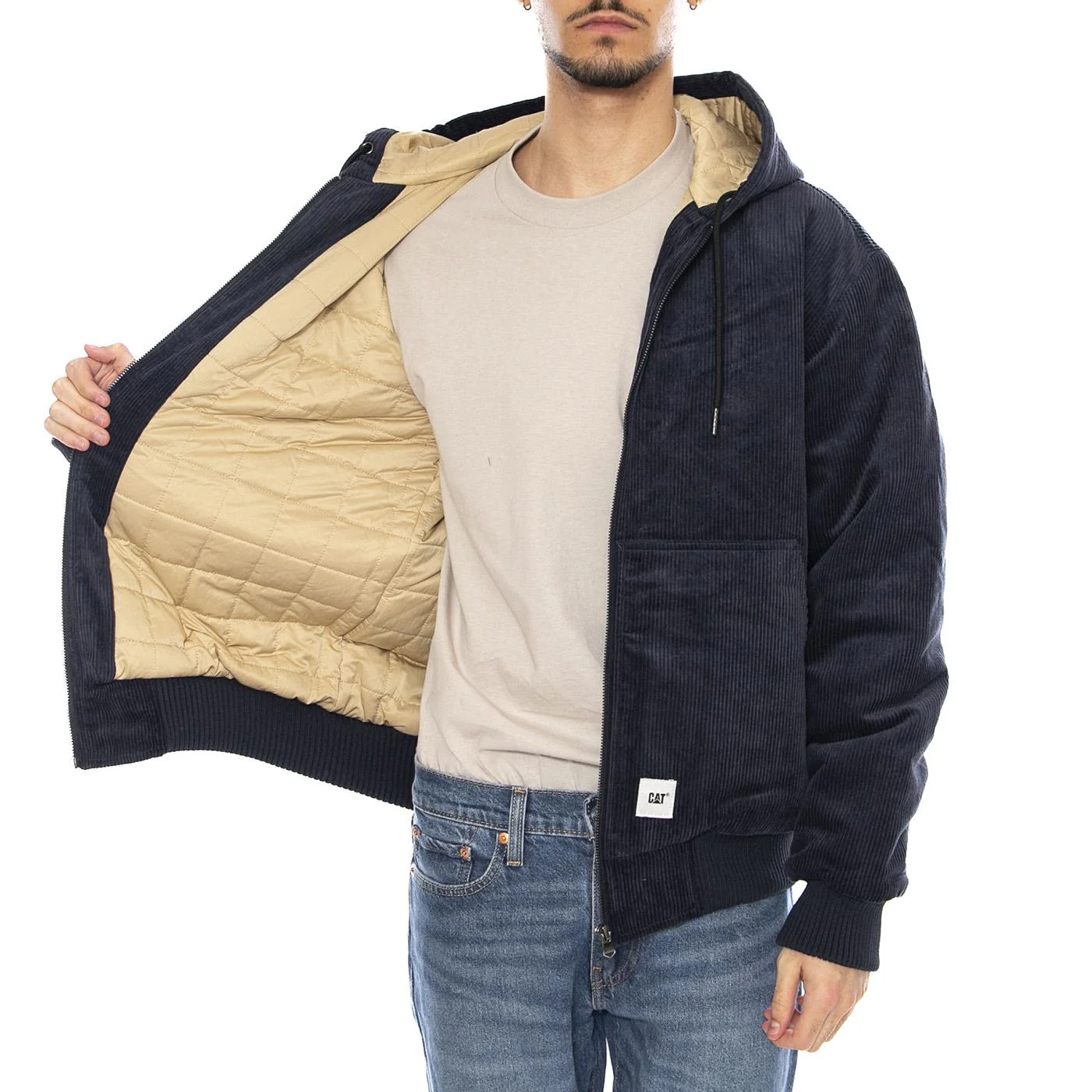 Cord Active Jacket Blue Nights - Men's Jacket Midnight Blue Men CAT - Image 4