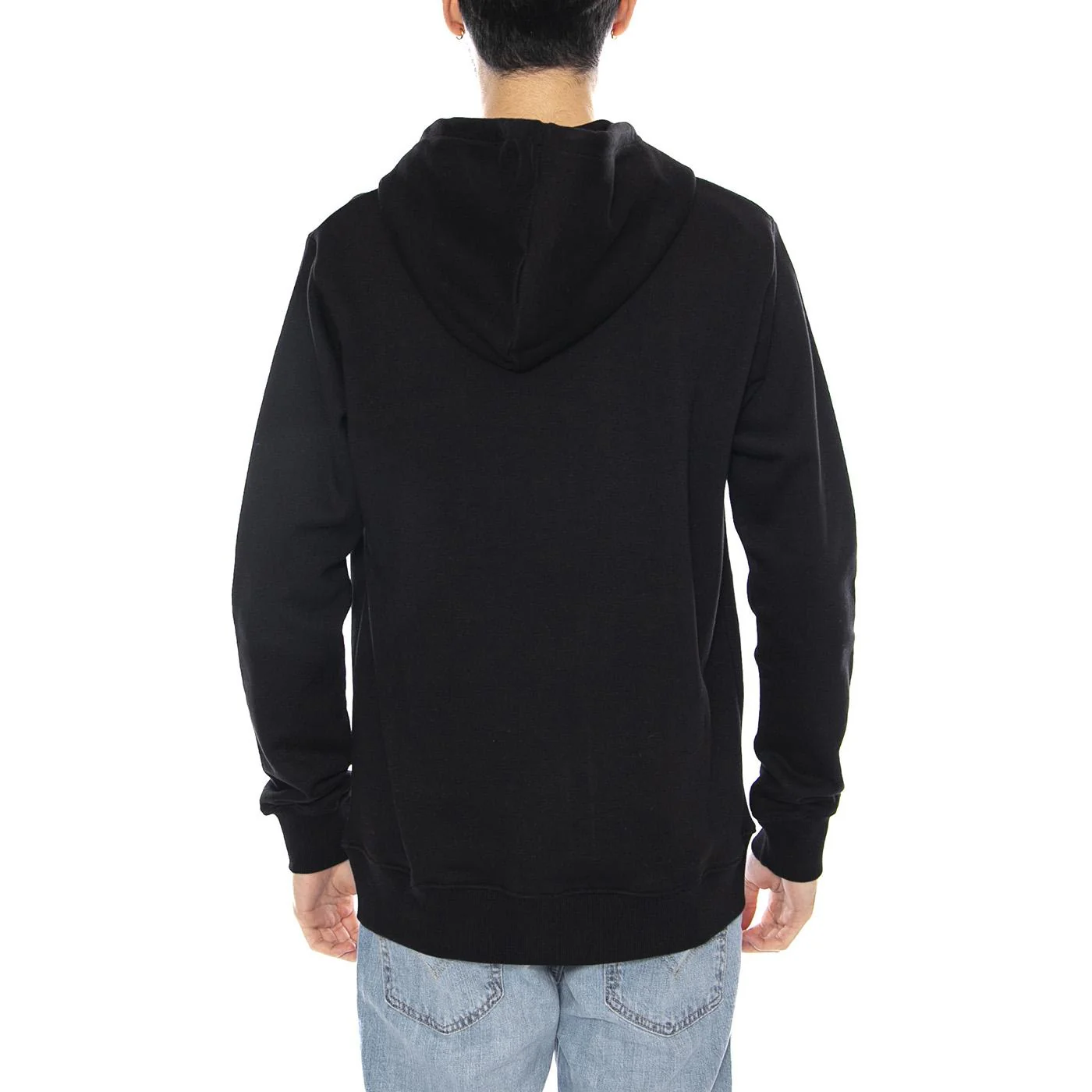 Essential Zip Hoodie -- Men's Black Zip-Up Sweatshirt CAT - Image 3