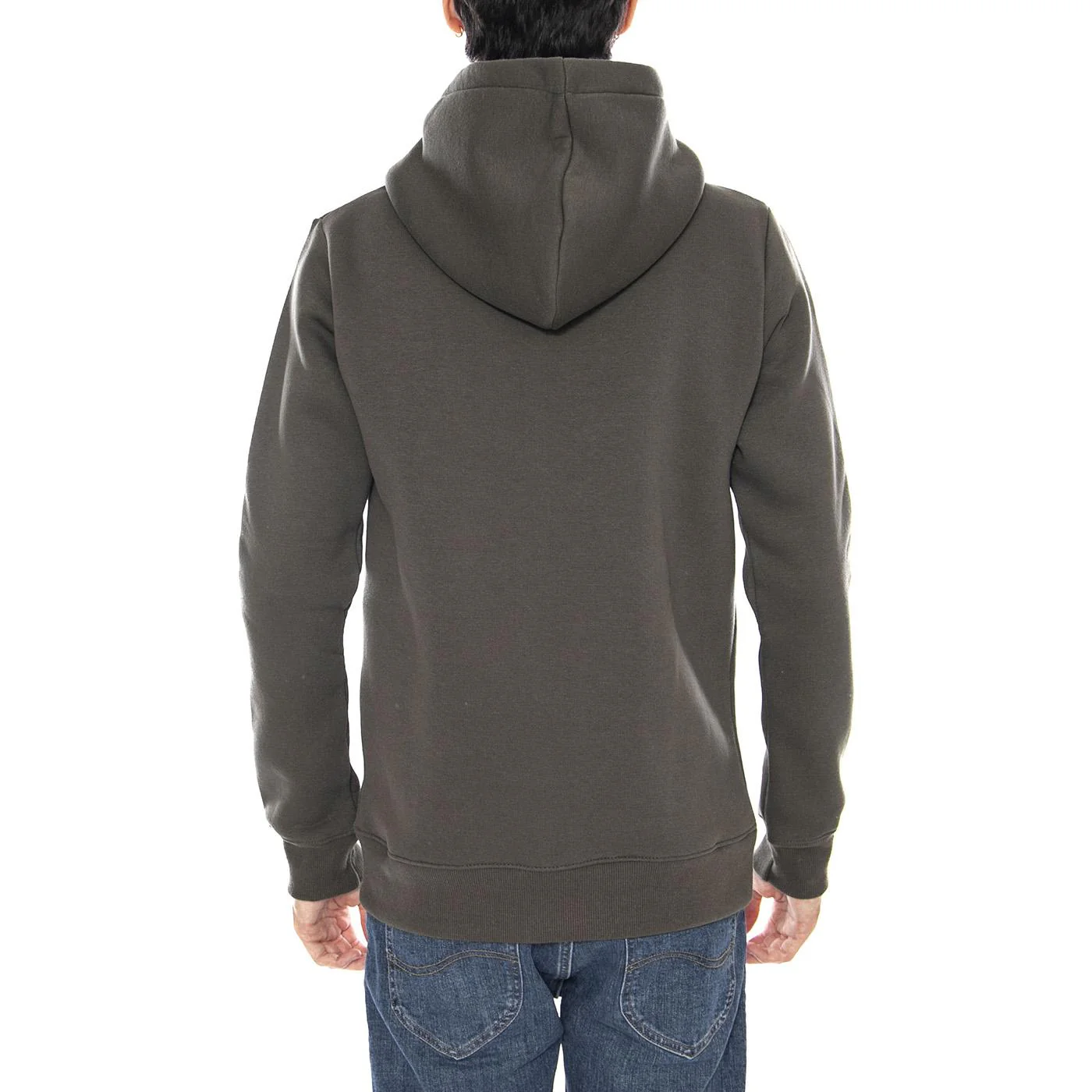Logo Hoodie Military Olive - Men's Green Hoodie CAT - Image 3