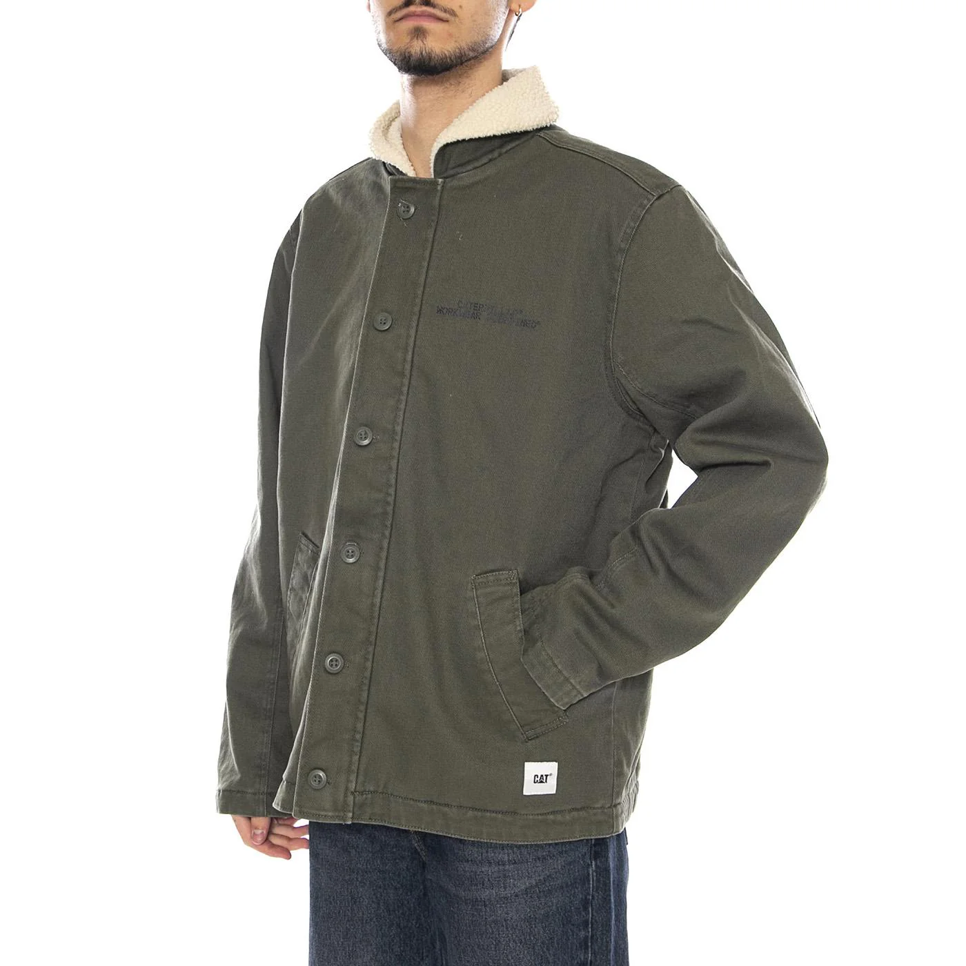 Washed Deck Jacket -- Men's Jacket Beetle Green Men's CAT