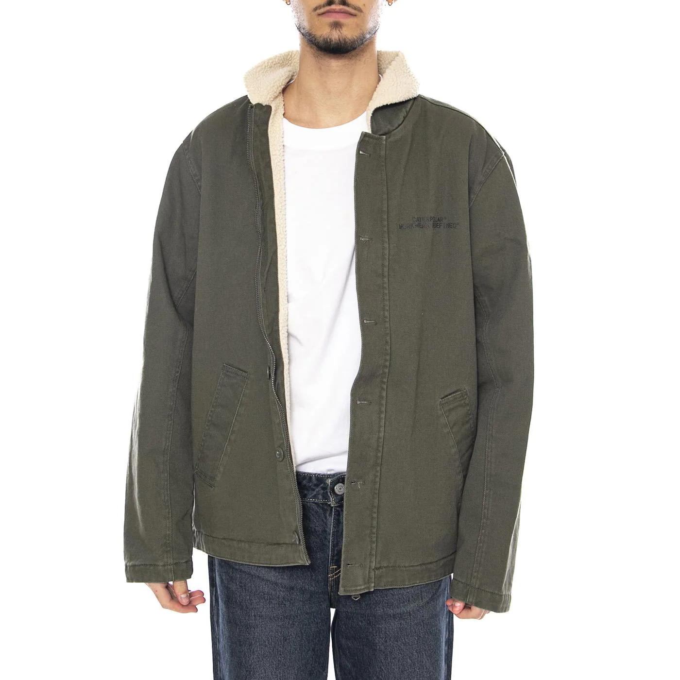 Washed Deck Jacket -- Men's Jacket Beetle Green Men's CAT - Image 2