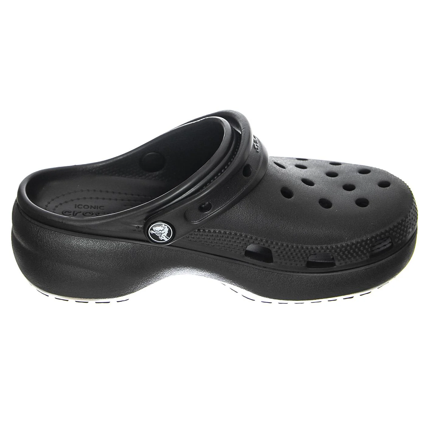 Classic Platform Clog Black - Women's Black Sandals Women CROCS - Image 2