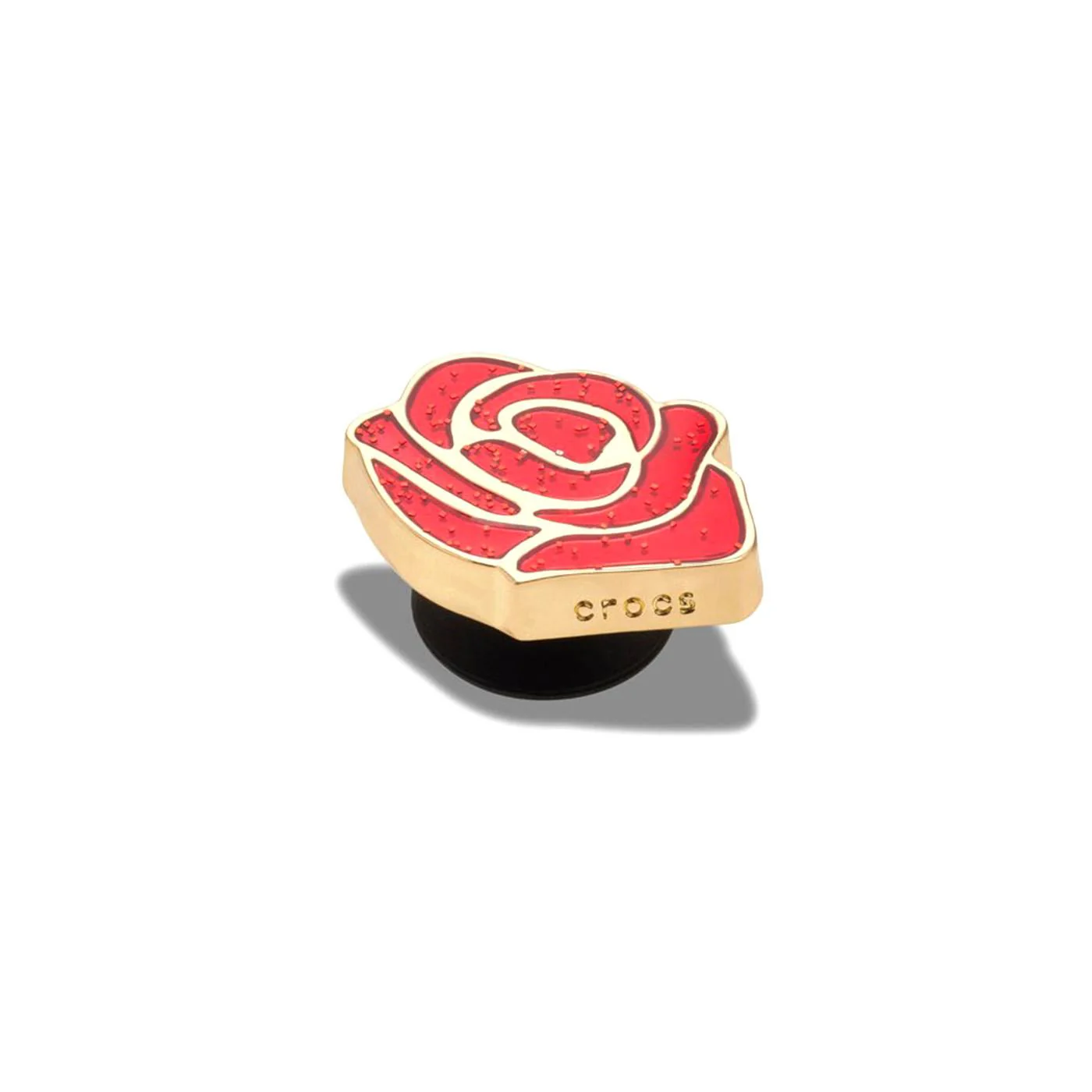 Ruby Gold Rose Charm - Red Crocs Charm CROCS ACCESSORIES - Image 2