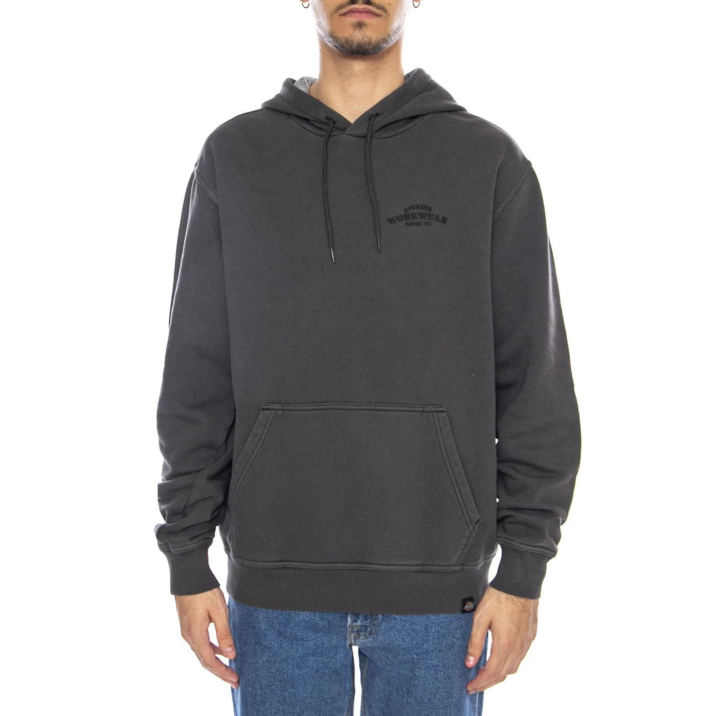 Christiana GD Hoodie Black - Men's Black Hoodie by DICKIES - Image 2