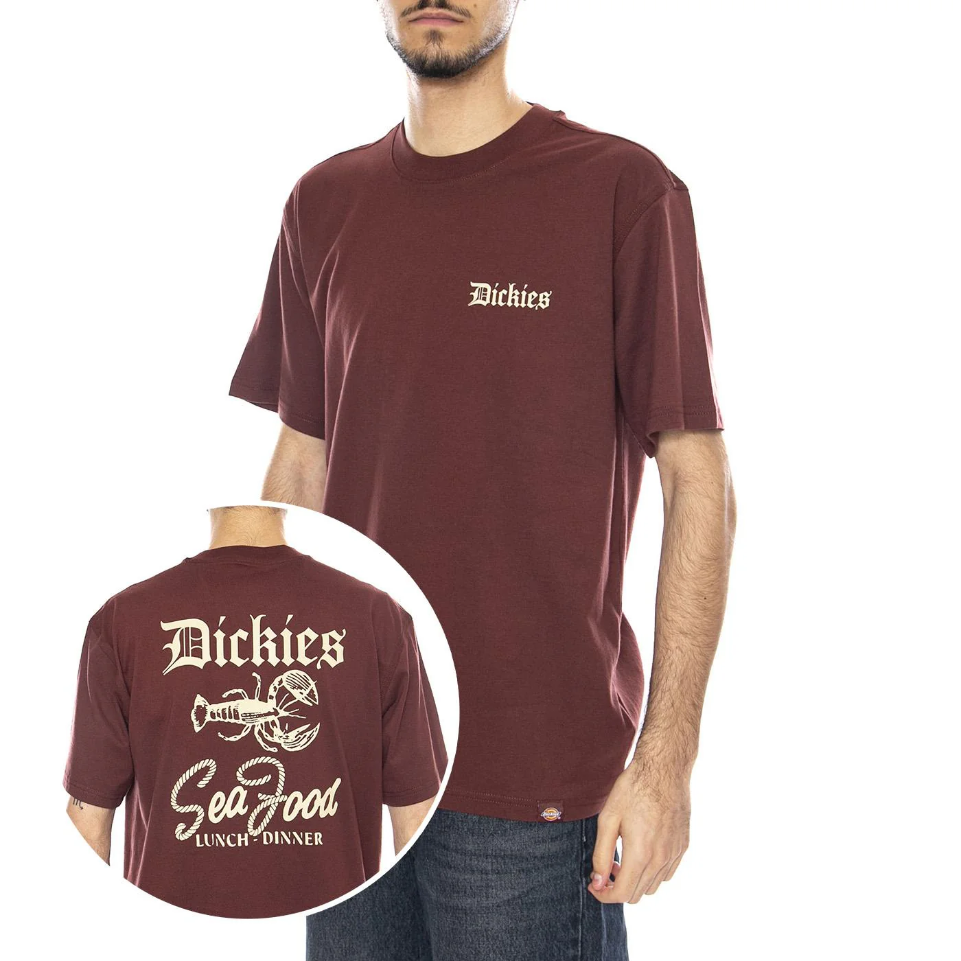 Dickies Diner SS T-Shirt -- Men's T-Shirt Bordeaux (Andorra) Men's DICKIES