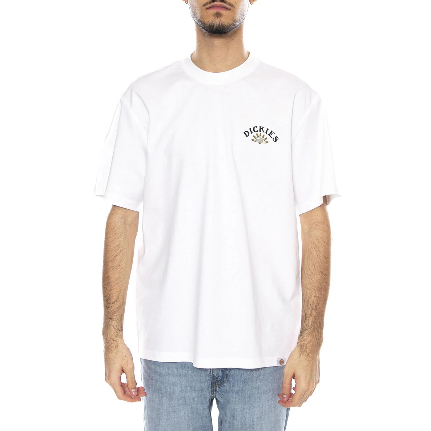 Fort Lewis SS T-Shirt -- Men's White T-Shirt DICKIES - Image 2