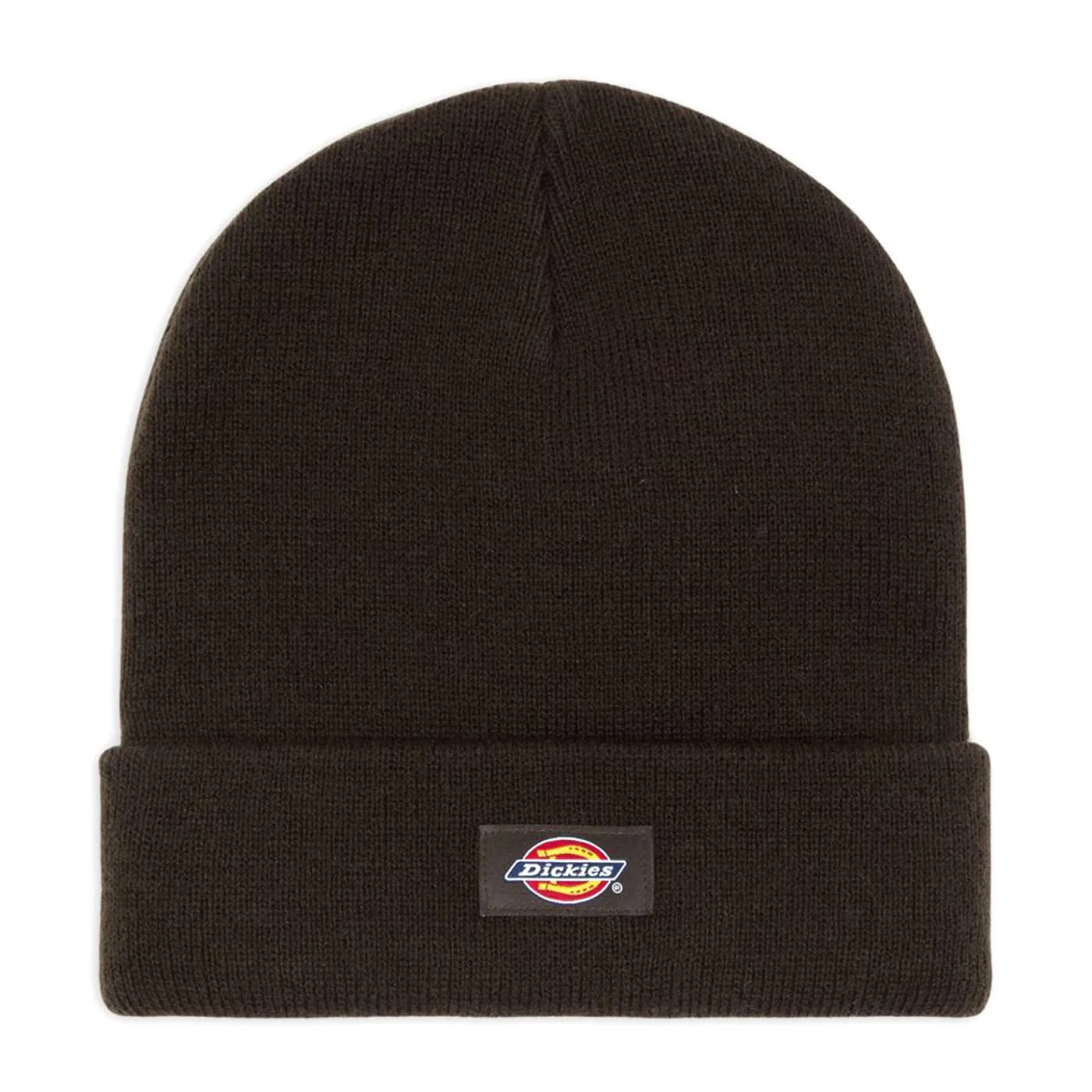 Gibsland Beanie Dark Brown - Brown Beanie with Logo DICKIES ACCESSORIES