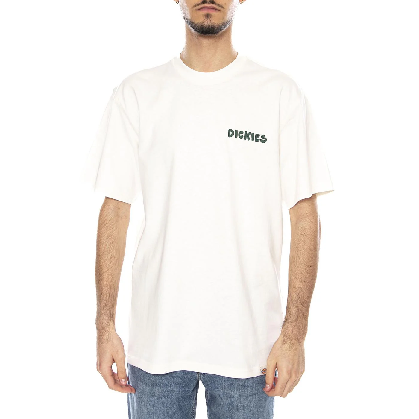 Gordonsville Tee Ss Egret -- Men's Crew Neck T-Shirt White Men's DICKIES - Image 2