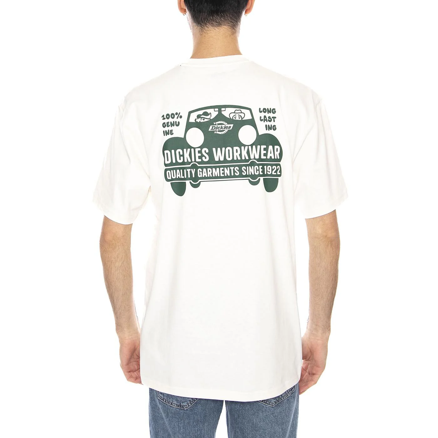 Gordonsville Tee Ss Egret -- Men's Crew Neck T-Shirt White Men's DICKIES - Image 3