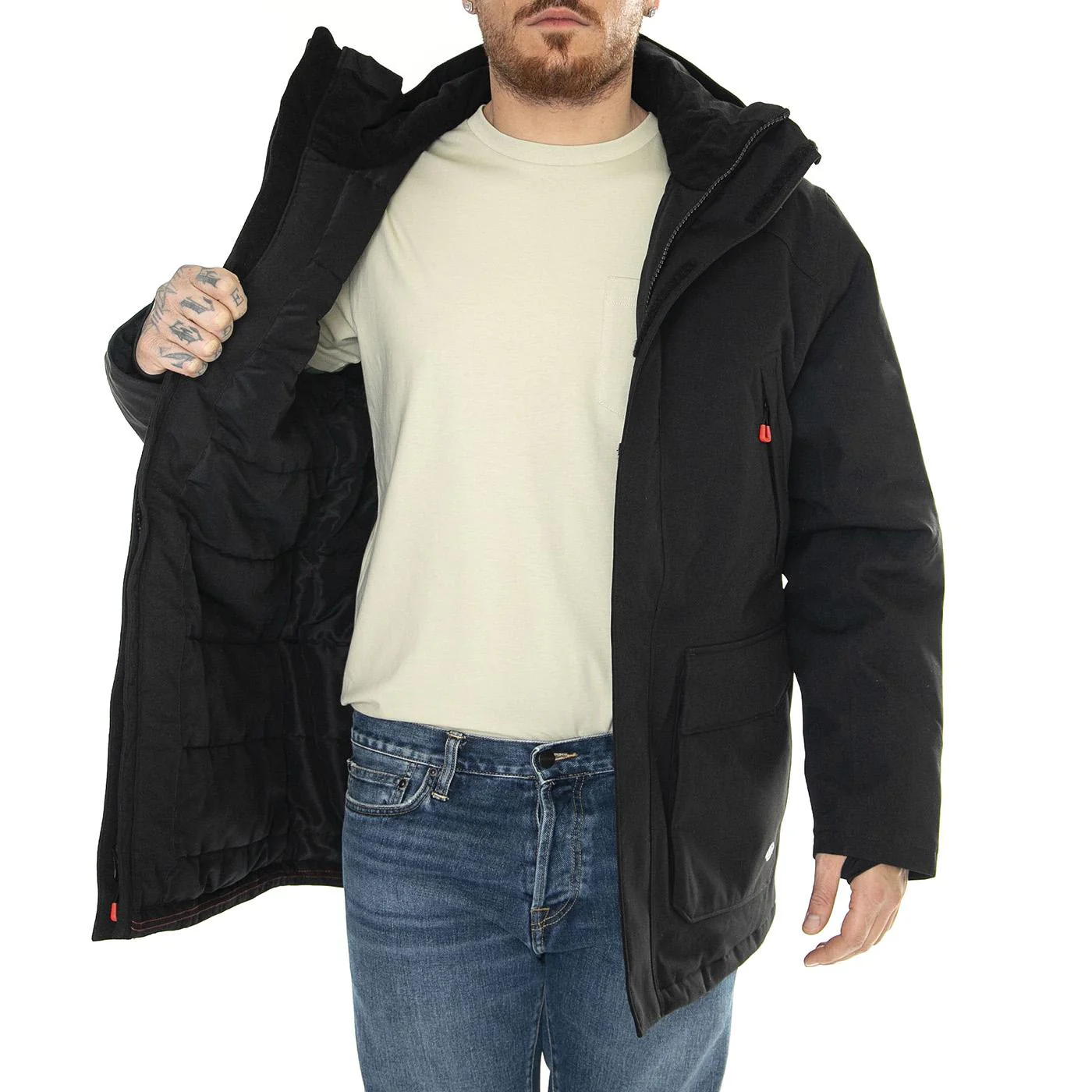 Insulated Puffer Parka Black - Image 4