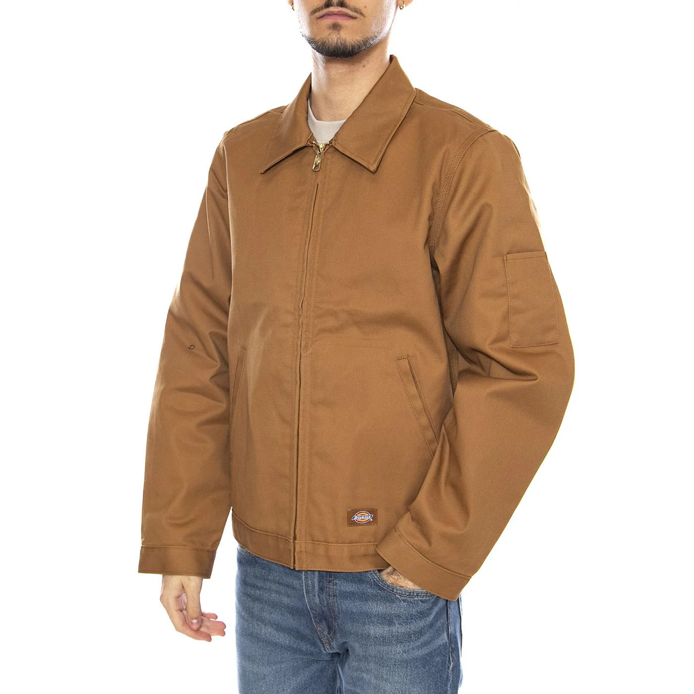 M Lined Eisenhower Jacket -- Men's Brown Duck Jacket Brown Men's DICKIES