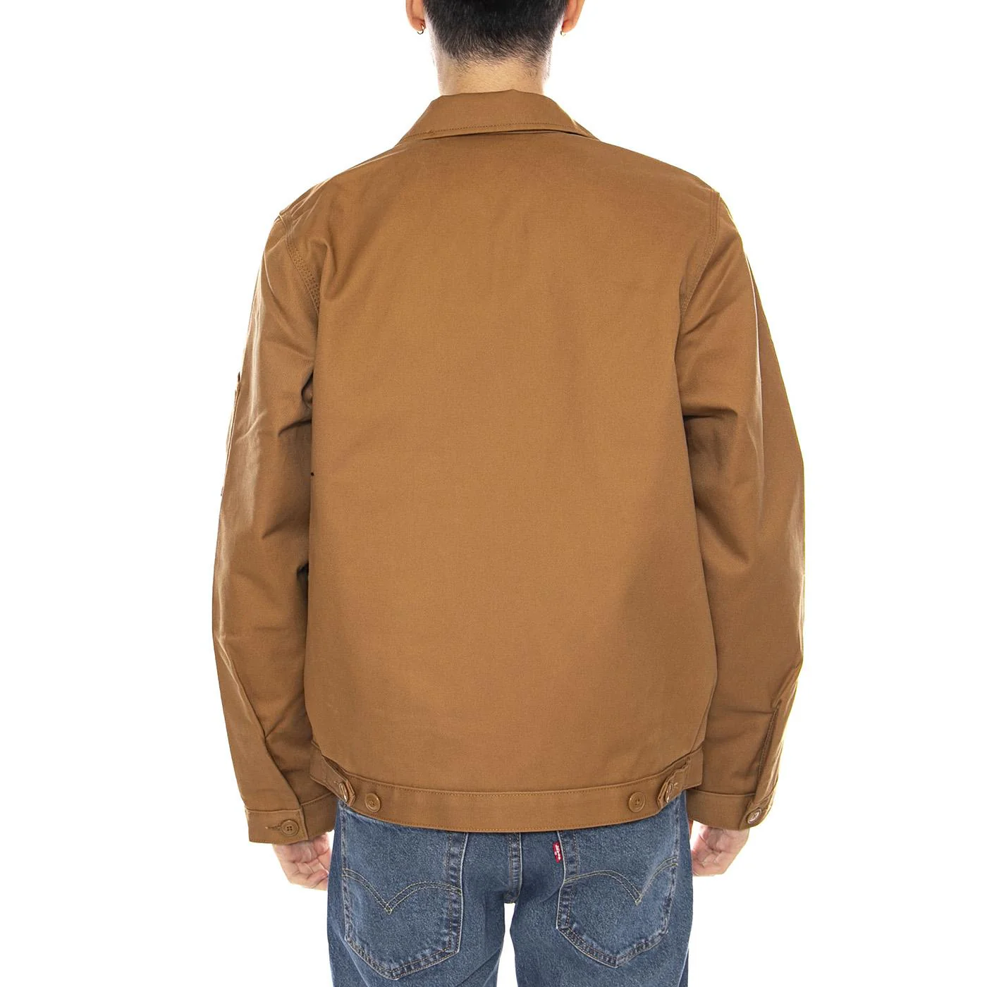 M Lined Eisenhower Jacket -- Men's Brown Duck Jacket Brown Men's DICKIES - Image 3