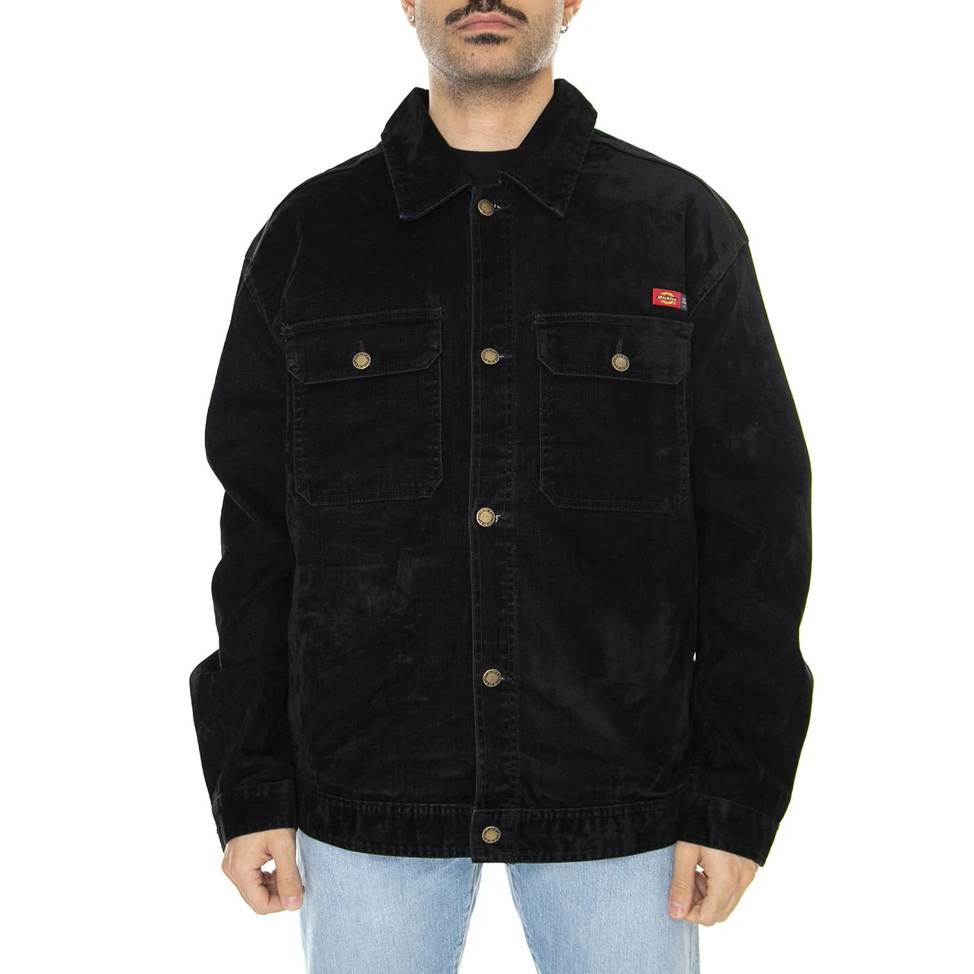M' Oc x Dickies Flock Jacket Black - Image 2
