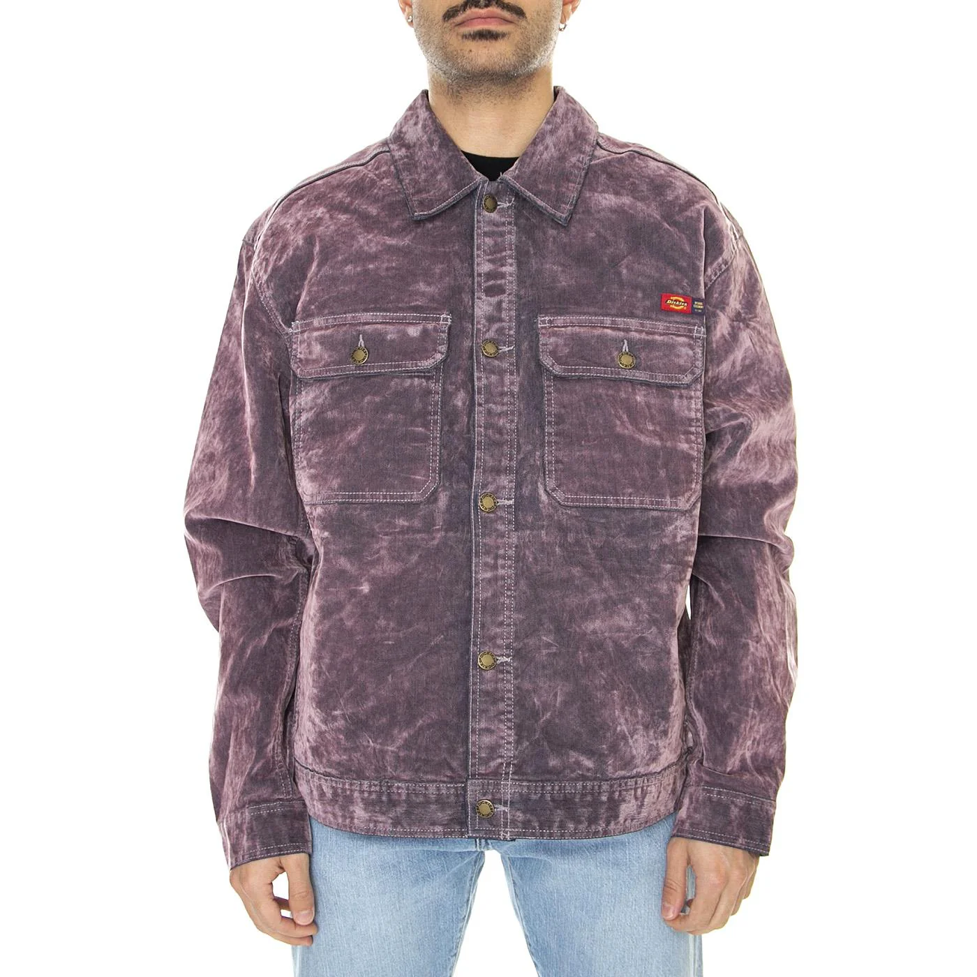 M' Oc x Dickies Flock Jacket Lilac - Image 2