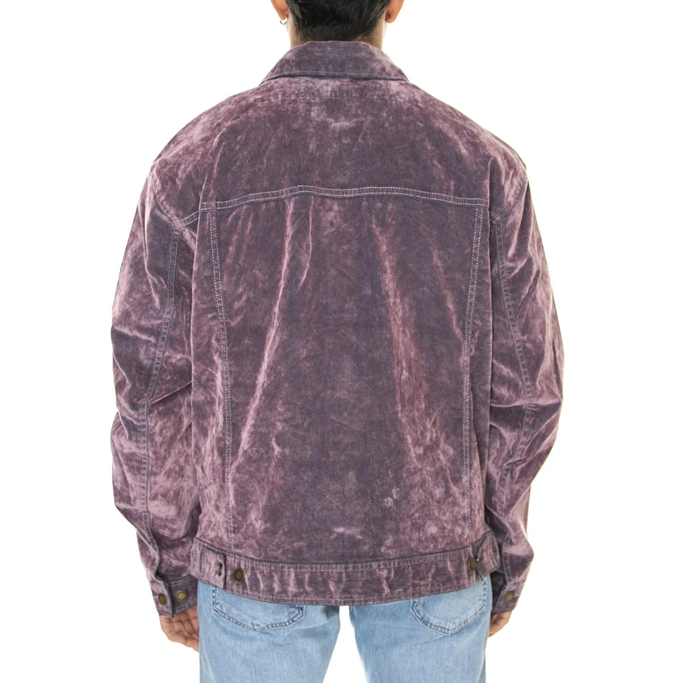 M' Oc x Dickies Flock Jacket Lilac - Image 3