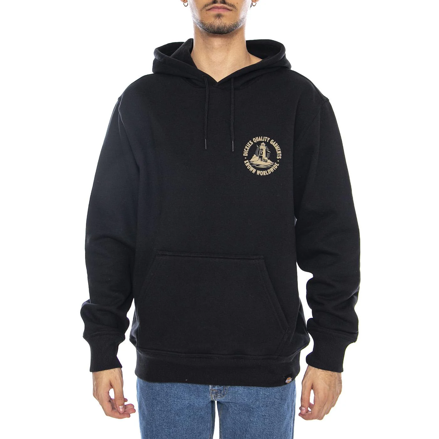 Parrotsville Hoodie Black - Men's Black Hoodie by DICKIES - Image 2