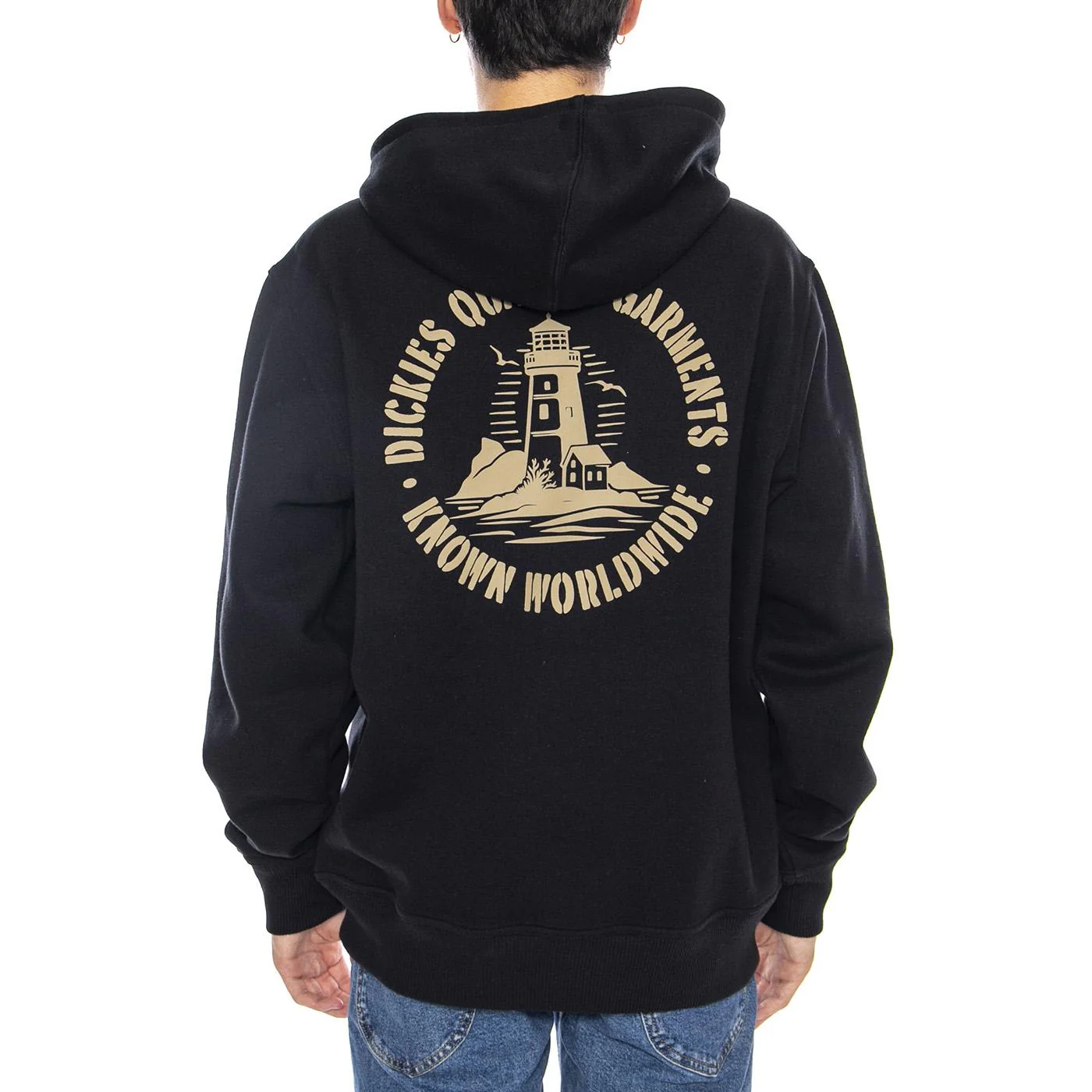 Parrotsville Hoodie Black - Men's Black Hoodie by DICKIES - Image 3