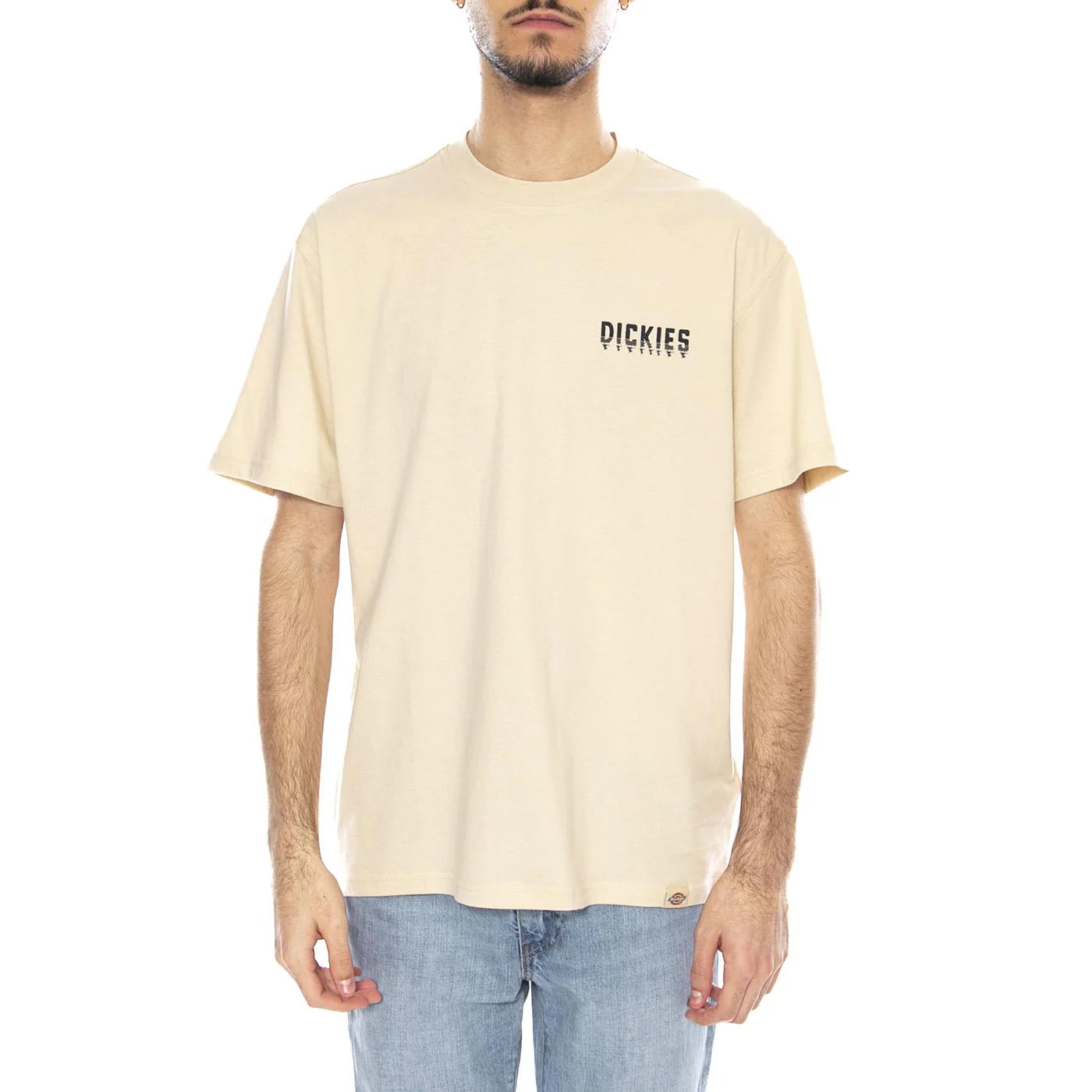 Pelham SS T-Shirt -- Men's T-Shirt Beige (Wood Ash) Men's DICKIES - Image 2