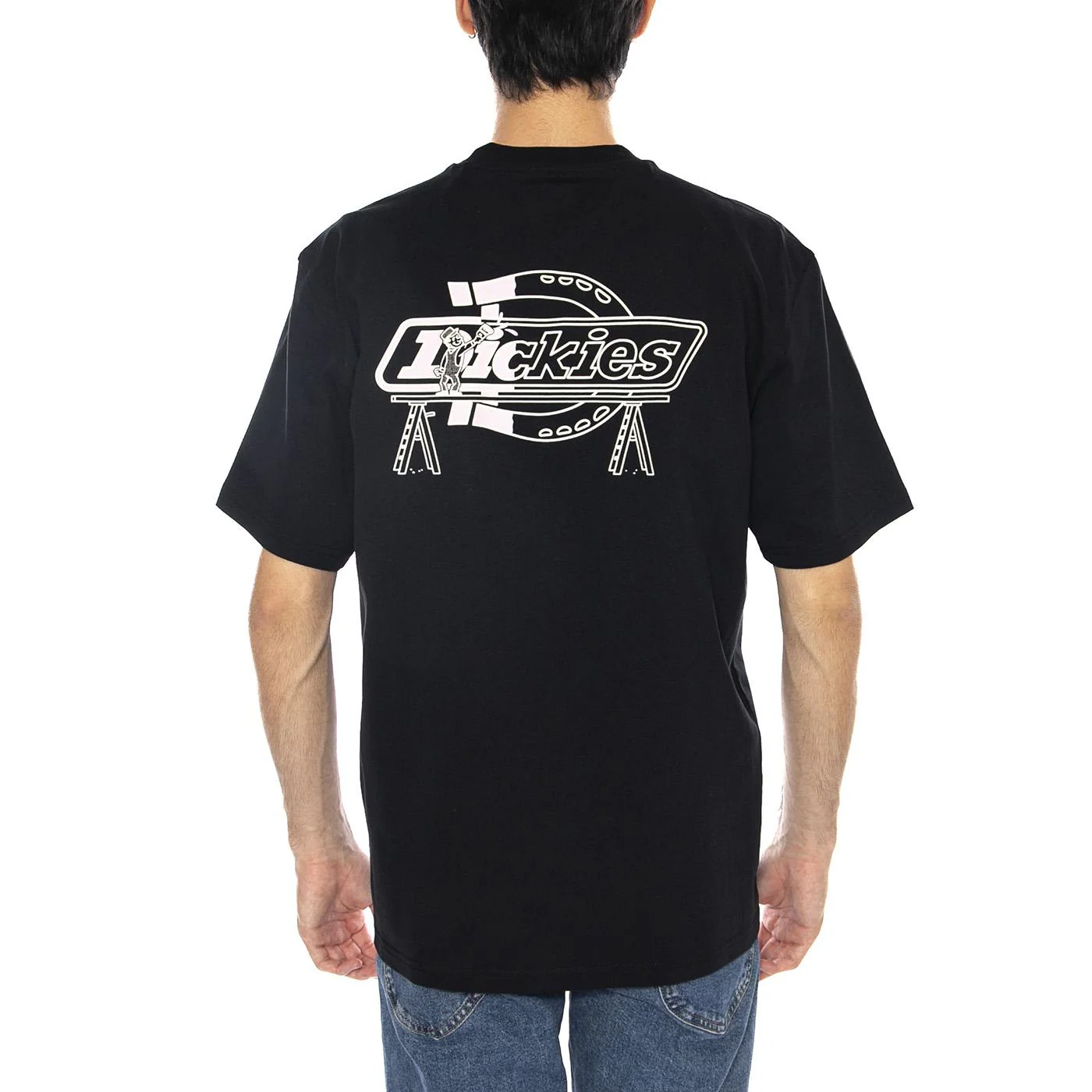Statesville Tee SS Black - Men's Crew Neck T-Shirt Black Men's DICKIES - Image 3