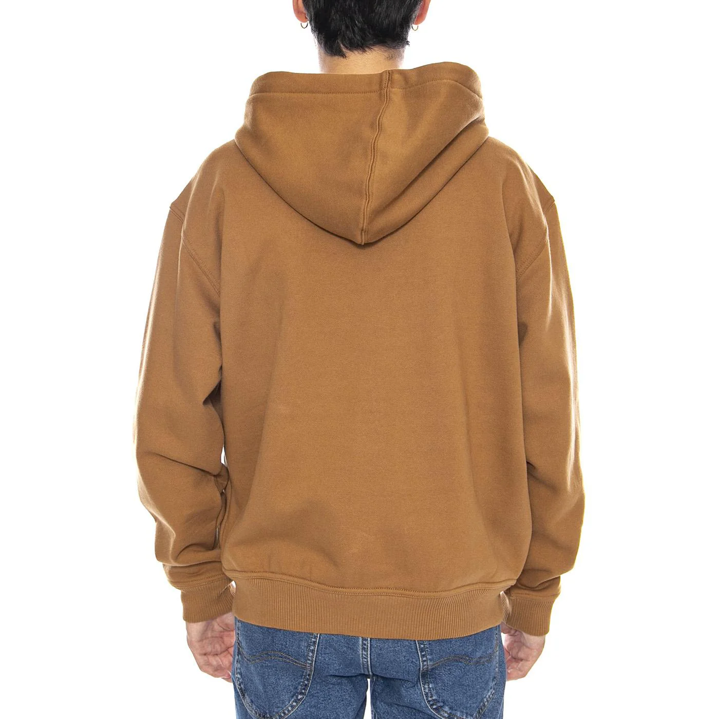 THRASHER x DICKIES Zip Through Brown Duck - Men's Hoodie Brown Men's DICKIES - Image 3
