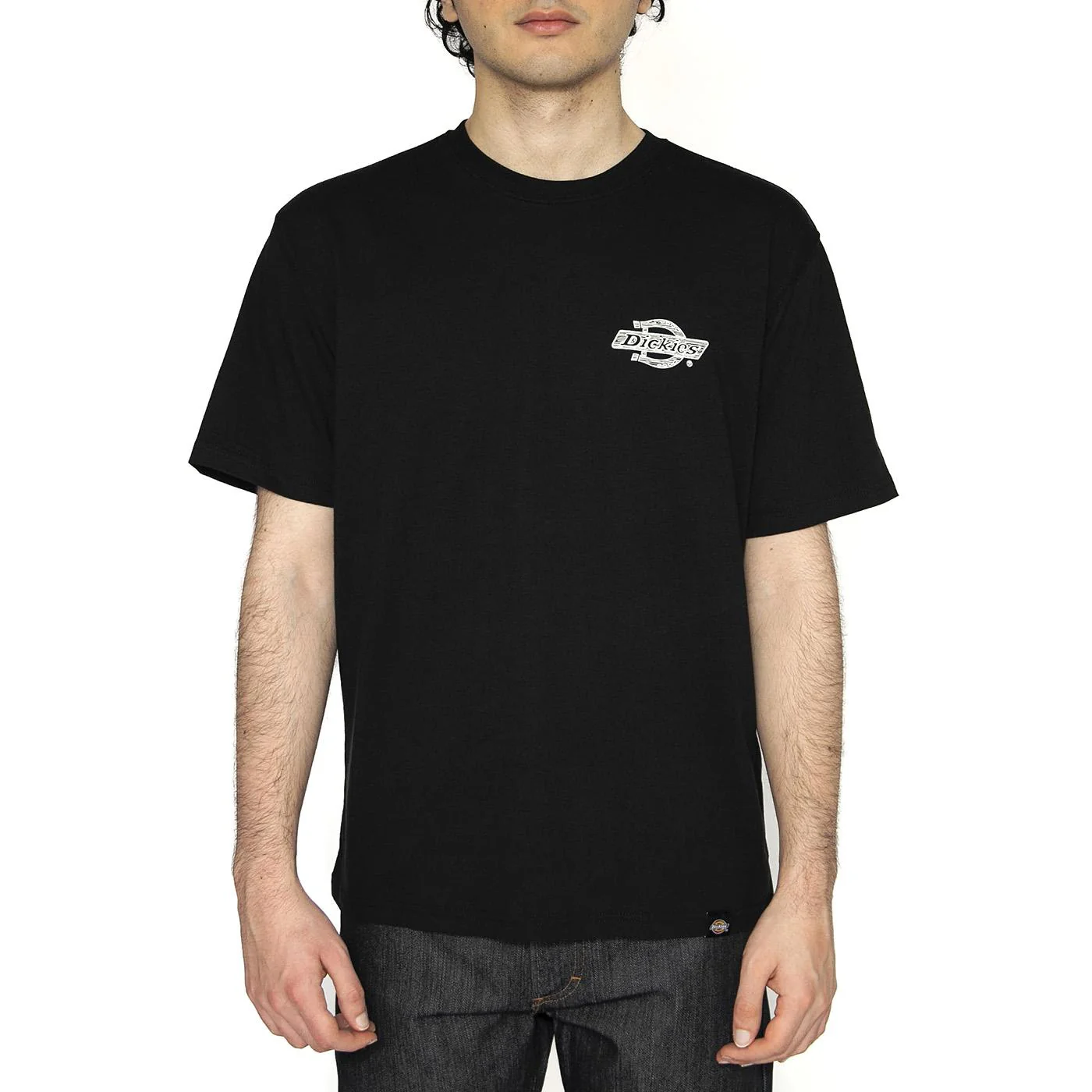 Wood Logo Tee Black - Image 2