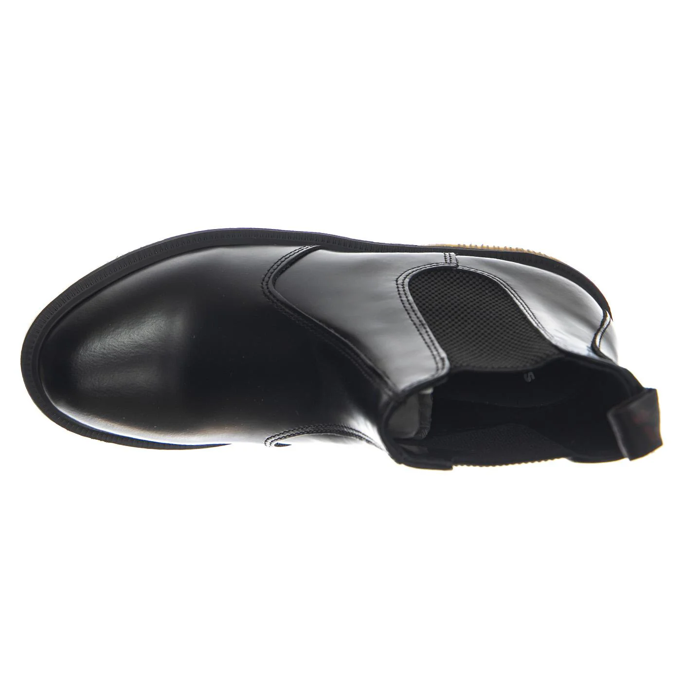 Dr. Martens Flora Black Polished Smooth - Black Unisex Boots Unisex DR.MARTENS - Image 6