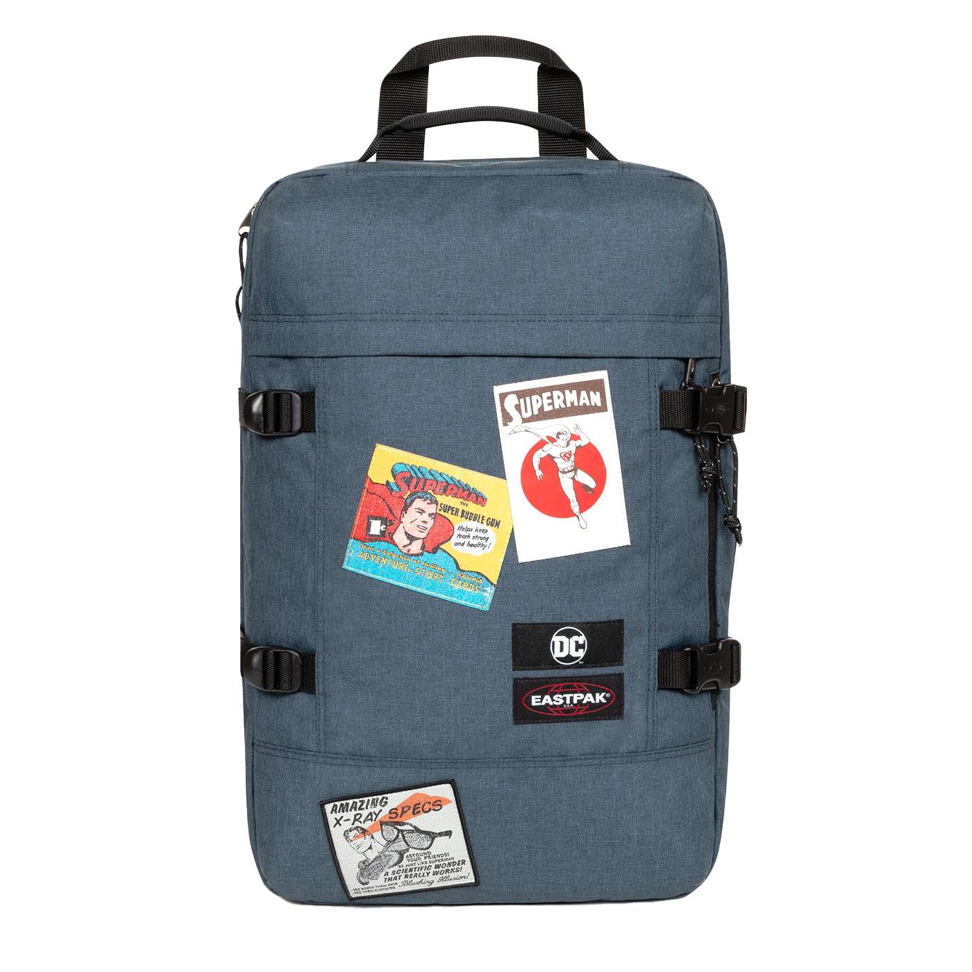 Travelpack Superman Patch Blue Bag - Green Travel Bag EASTPAK ACCESSORIES