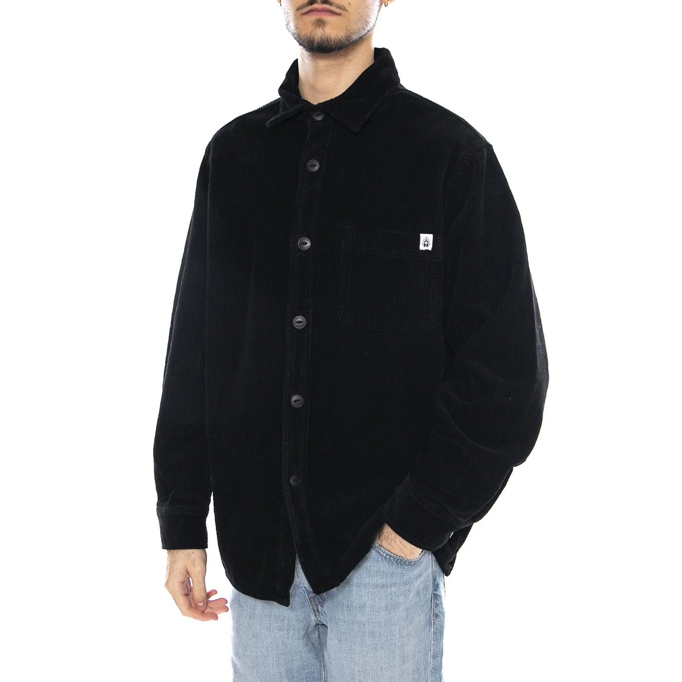 Ander Shirt LS -- EDWIN Men's Black Long Sleeve Shirt
