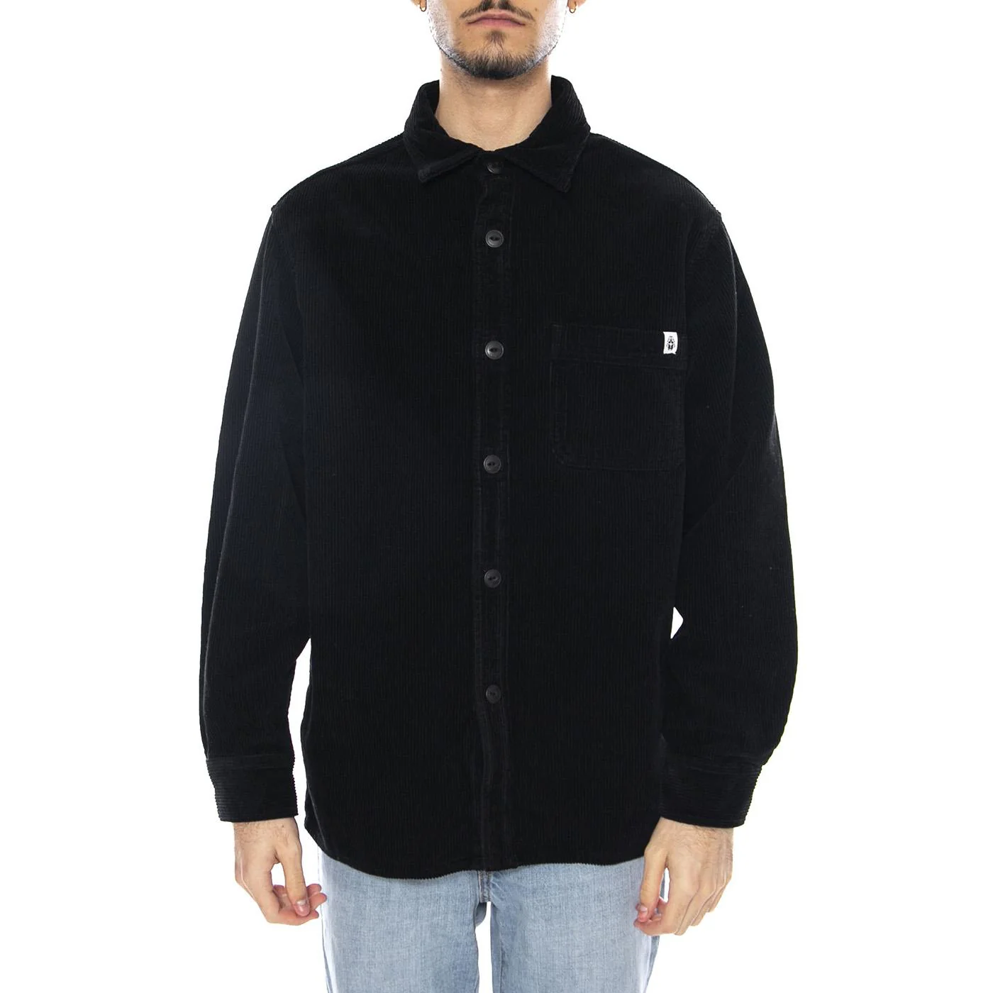 Ander Shirt LS -- EDWIN Men's Black Long Sleeve Shirt - Image 2