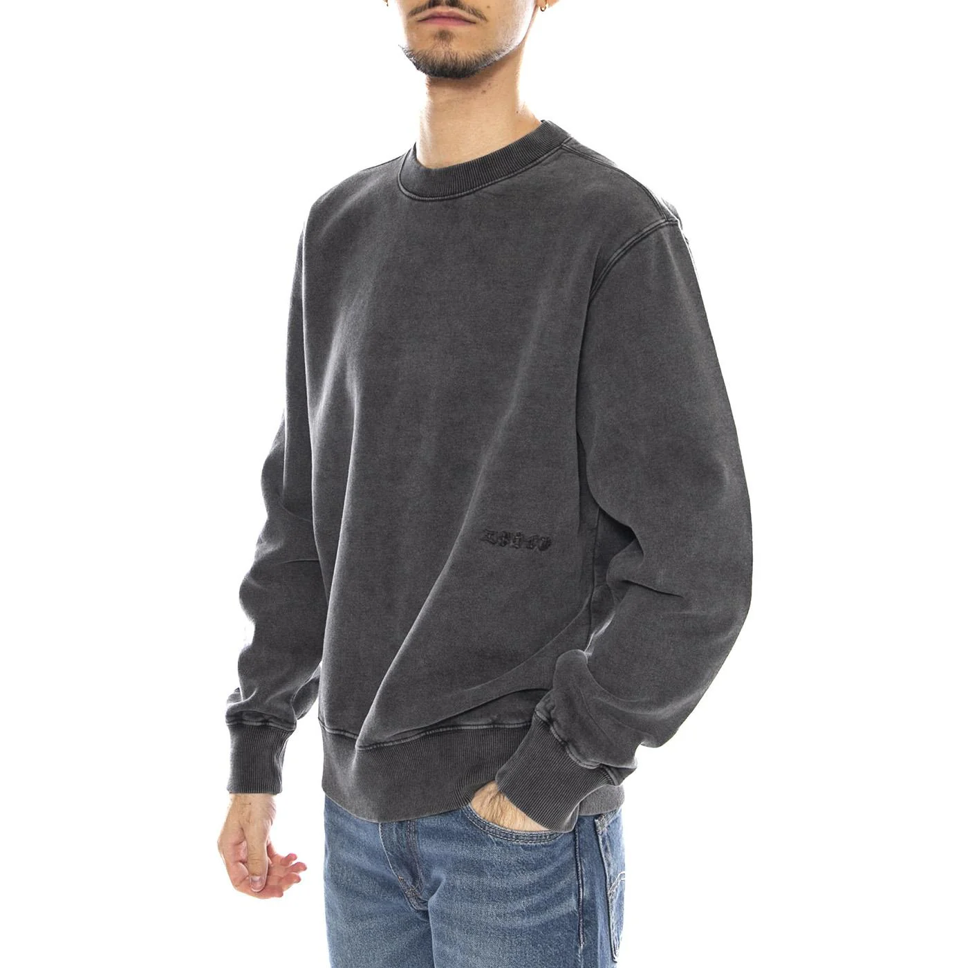 Axiom Crew Sweat Grey -- Men's Crew Neck Sweatshirt Grey Men EDWIN