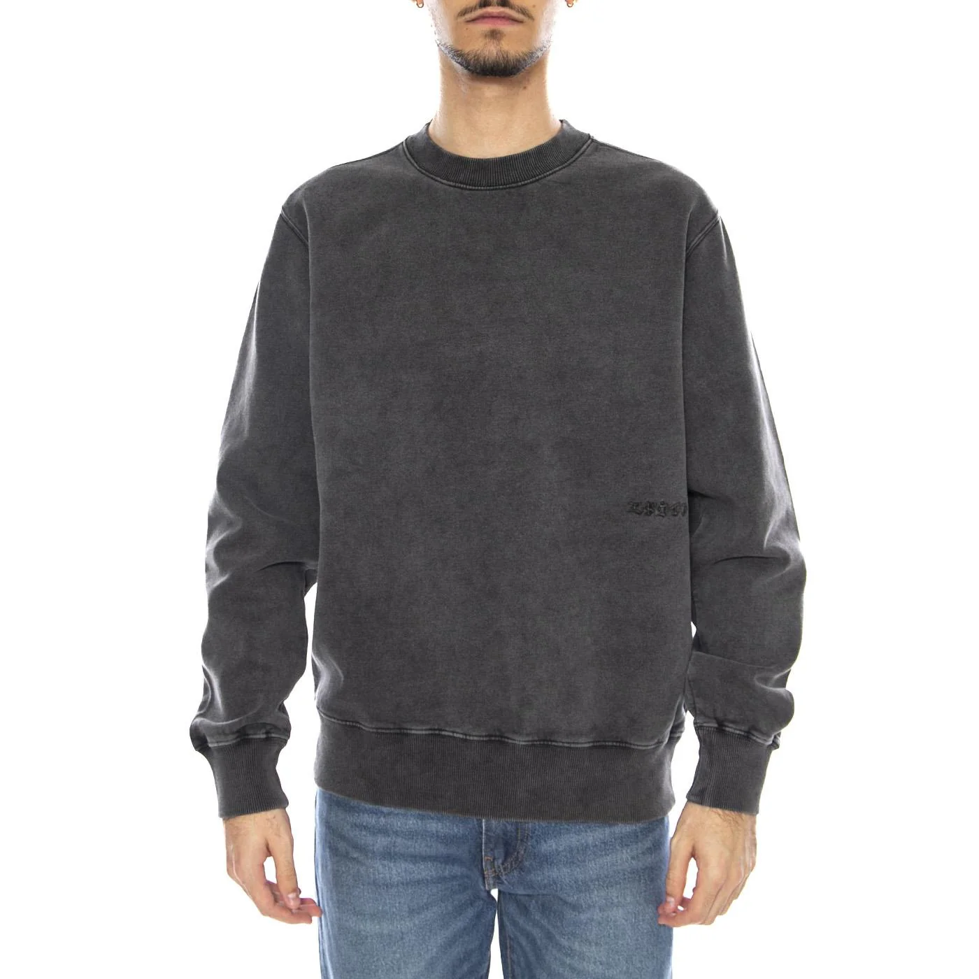 Axiom Crew Sweat Grey -- Men's Crew Neck Sweatshirt Grey Men EDWIN - Image 2