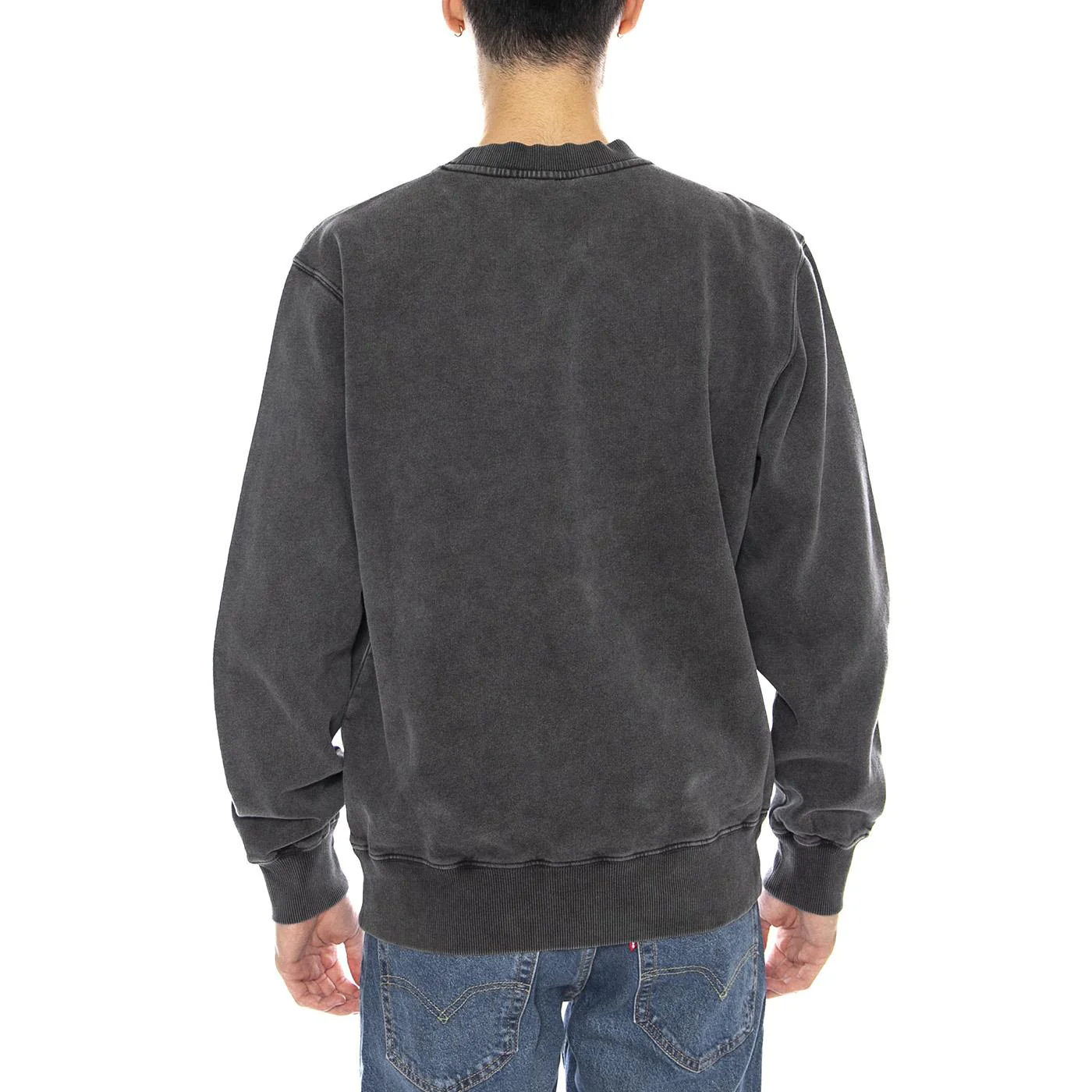 Axiom Crew Sweat Grey -- Men's Crew Neck Sweatshirt Grey Men EDWIN - Image 3
