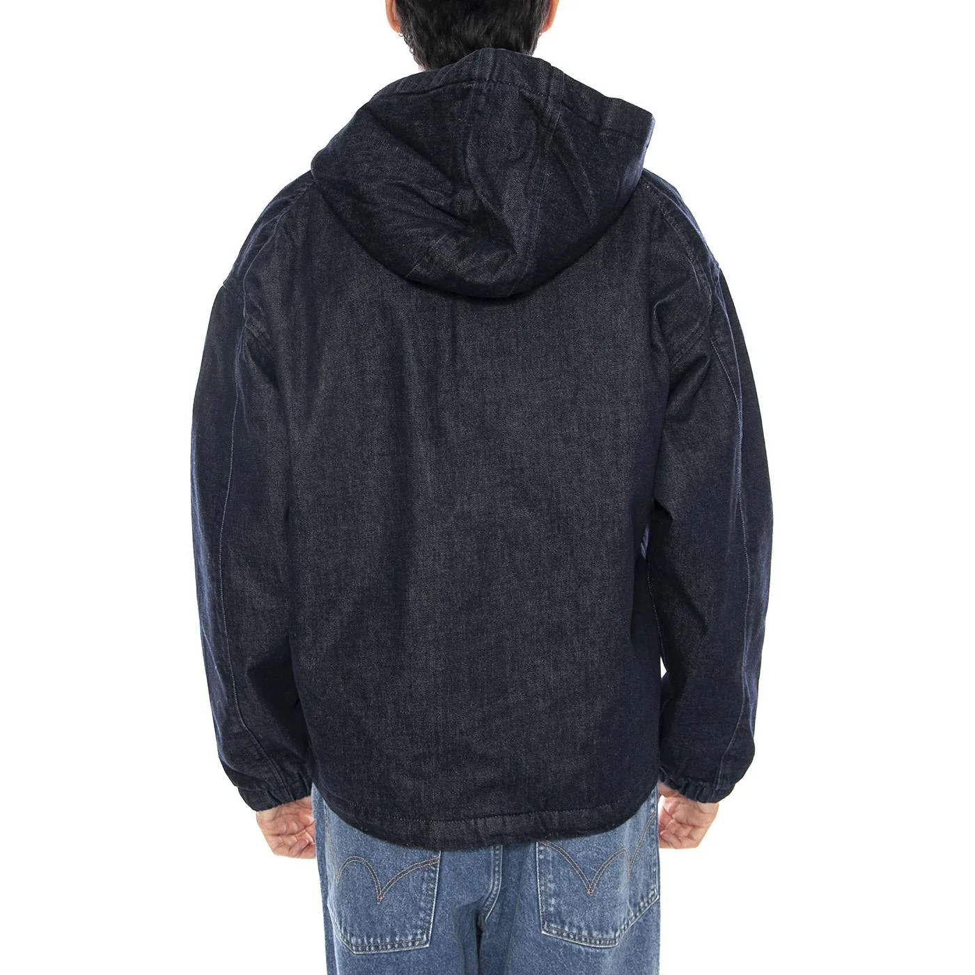 Daimon Hooded Jacket Lined Rinsed - Men's Hooded Jacket Blue EDWIN - Image 3