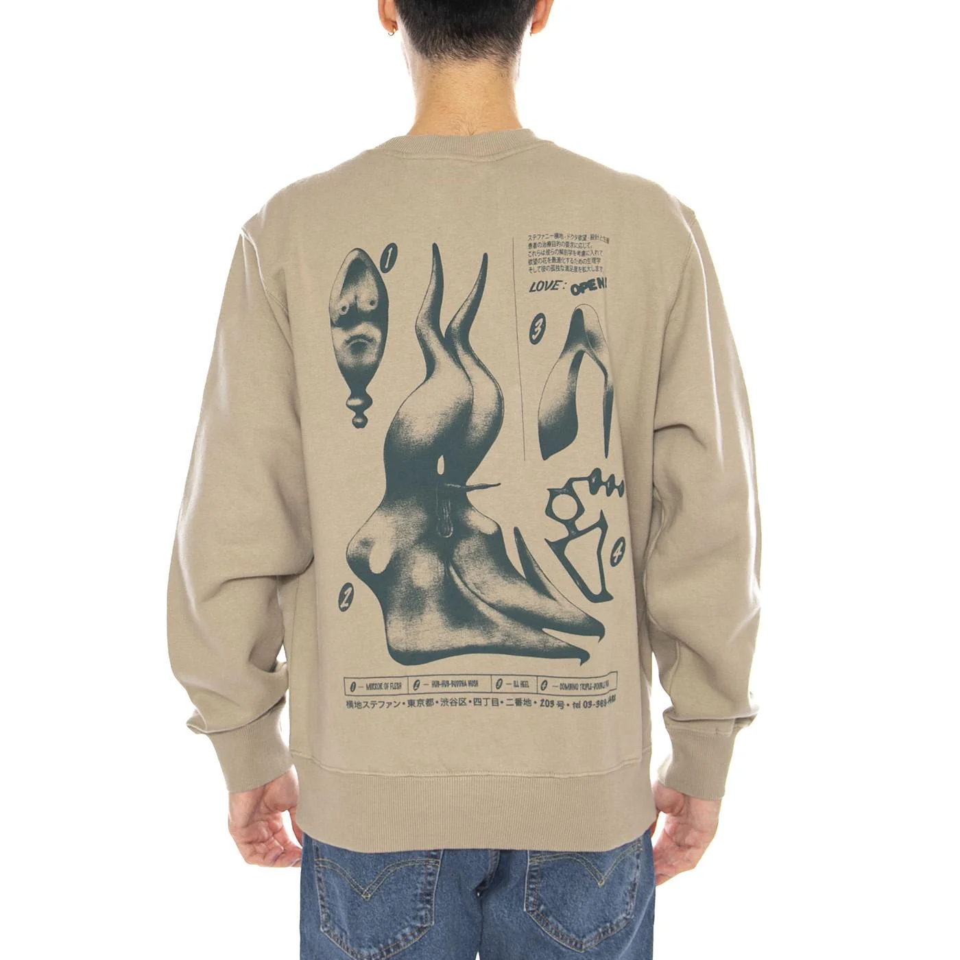 Dokuta Desire Sweat Seneca Rock Green -- Crewneck Sweatshirt Men EDWIN - Image 3