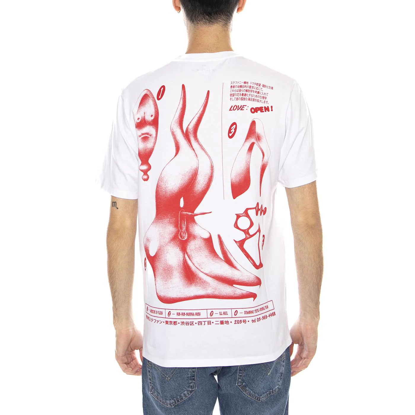 Dokuta Desire TS White -- Men's Crew Neck T-Shirt White Men EDWIN - Image 3