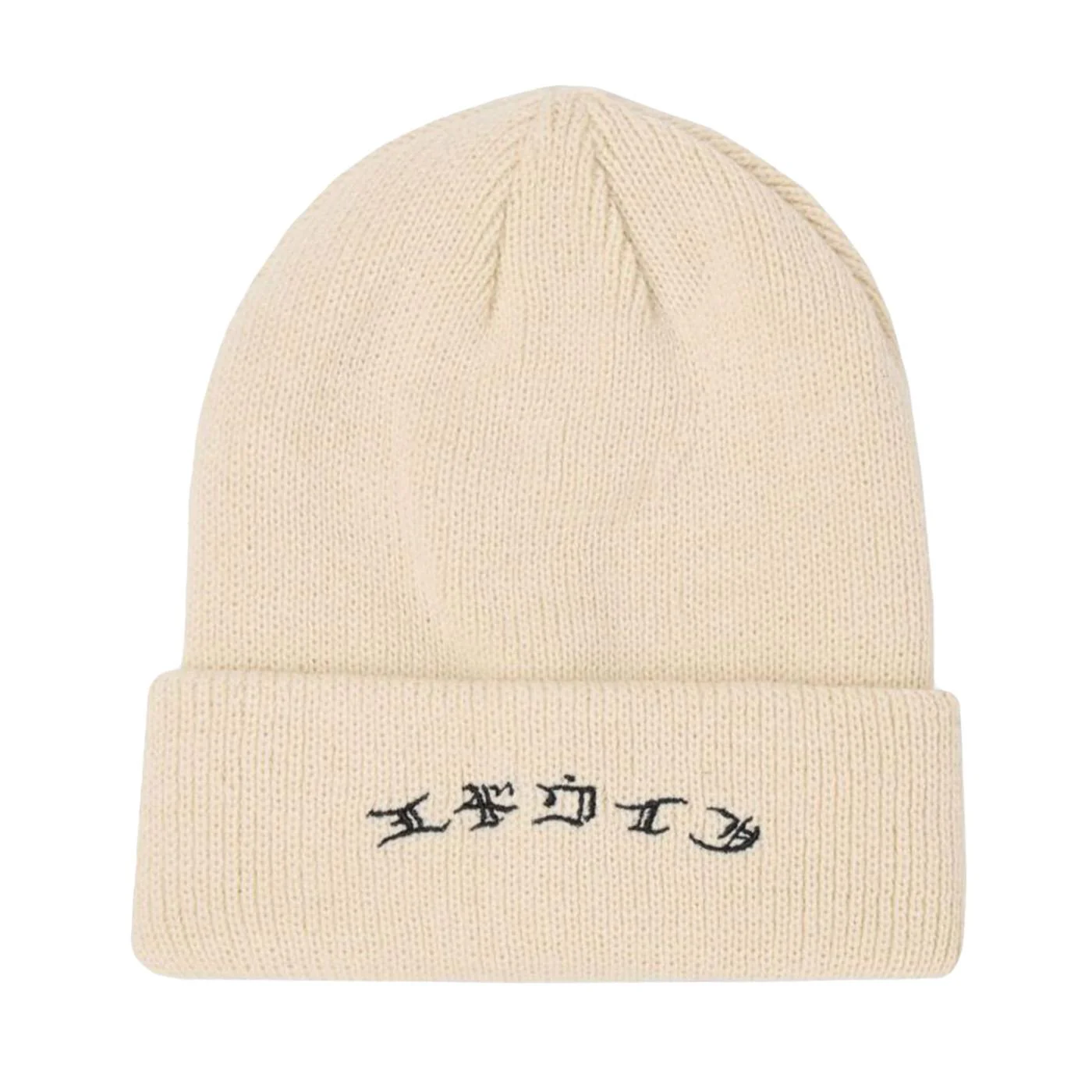 Gothic Beanie White Grey - White Hat EDWIN ACCESSORIES