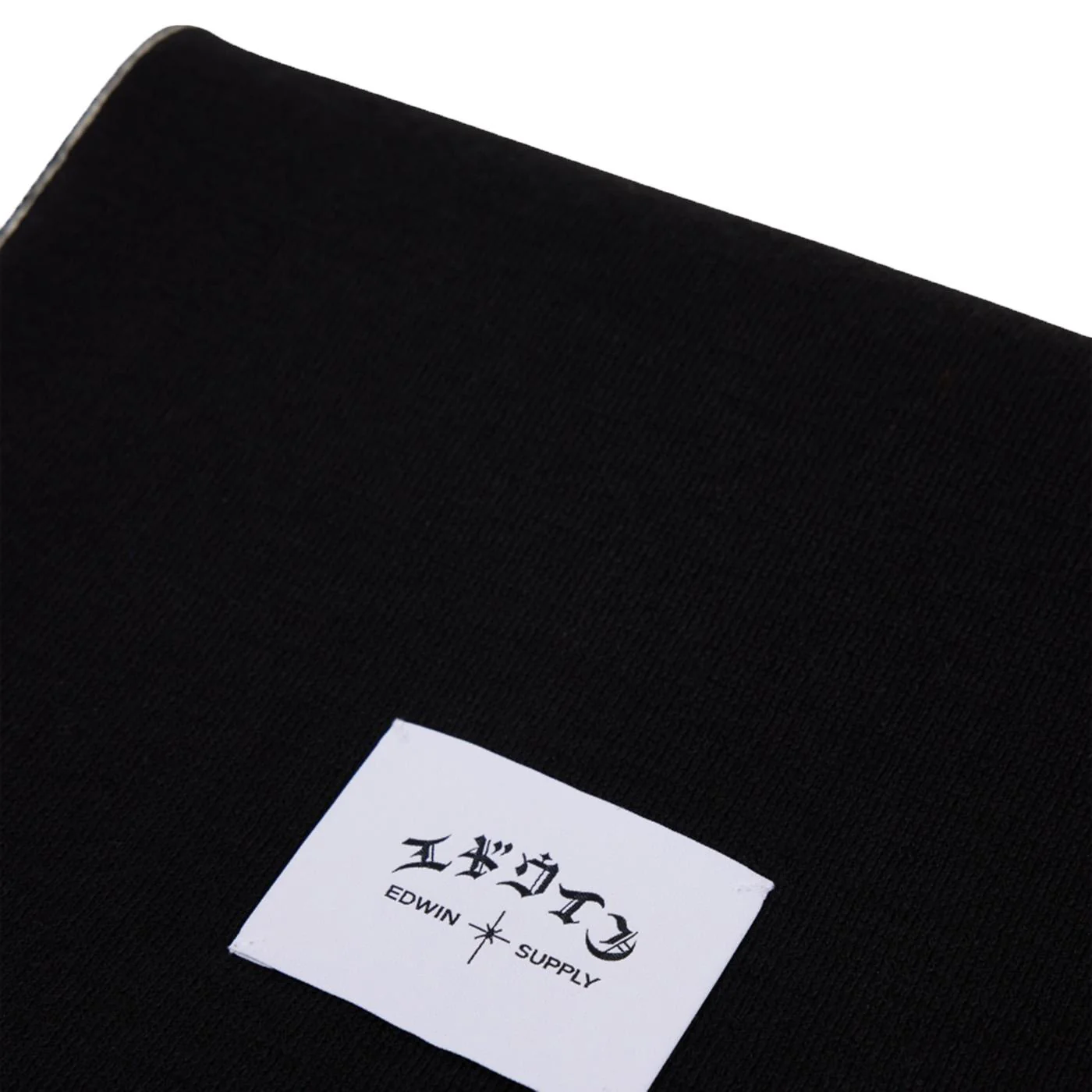 Graphic Scarf Black - Black Scarf EDWIN ACCESSORIES - Image 3