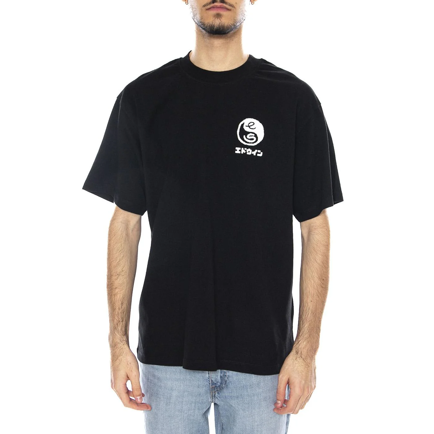 High Bear TS -- Men's Black Crew Neck T-Shirt EDWIN - Image 2