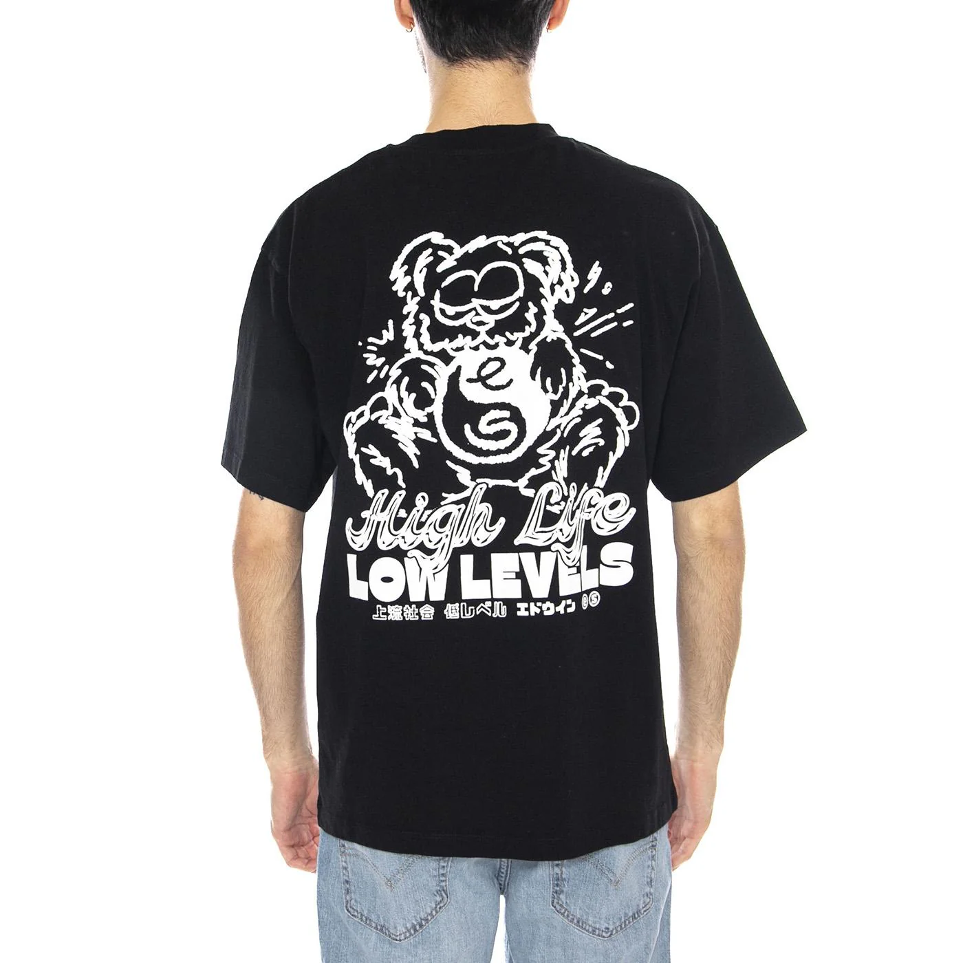 High Bear TS -- Men's Black Crew Neck T-Shirt EDWIN - Image 3