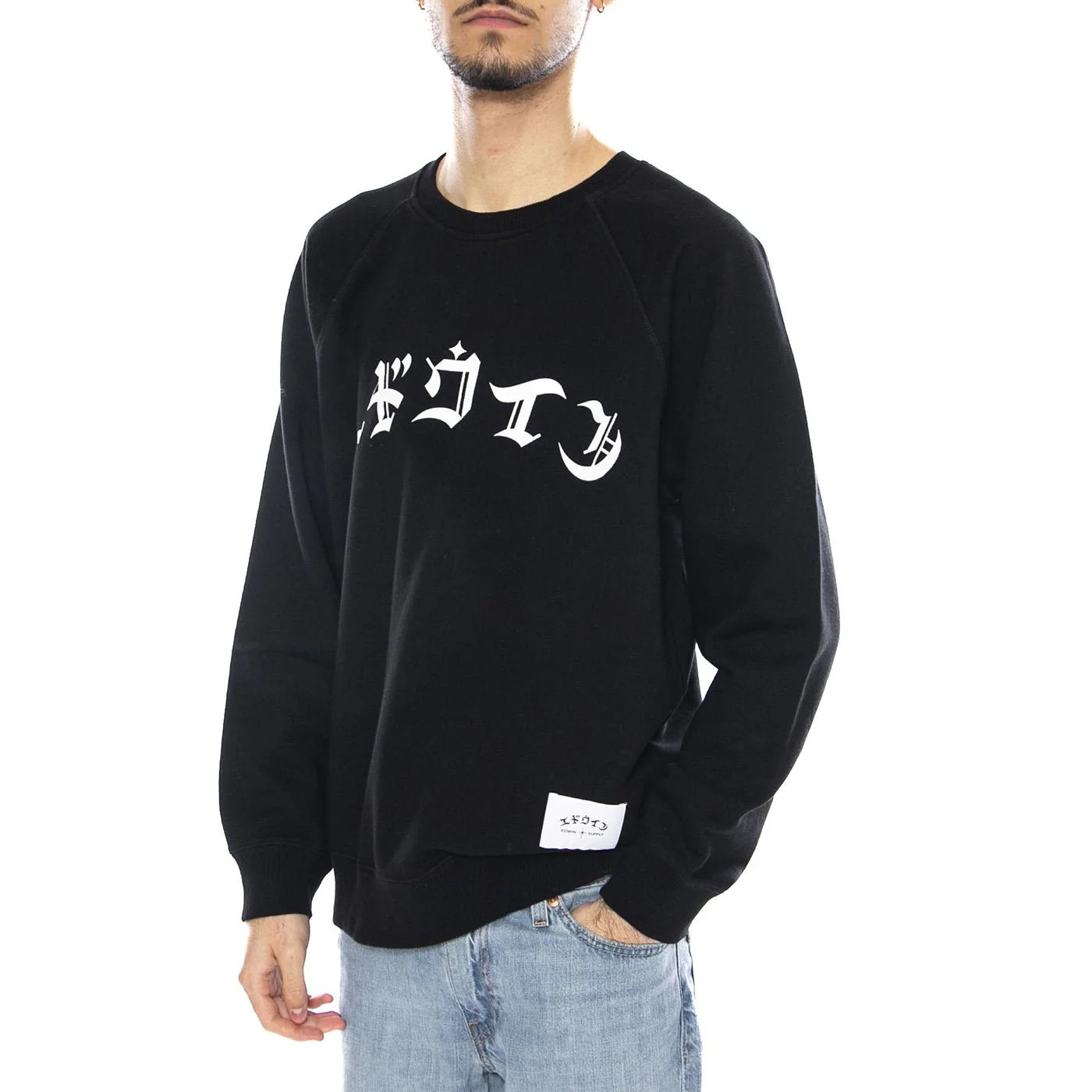 High Life Low Levels Sweat -- Black Men's Sweatshirt EDWIN